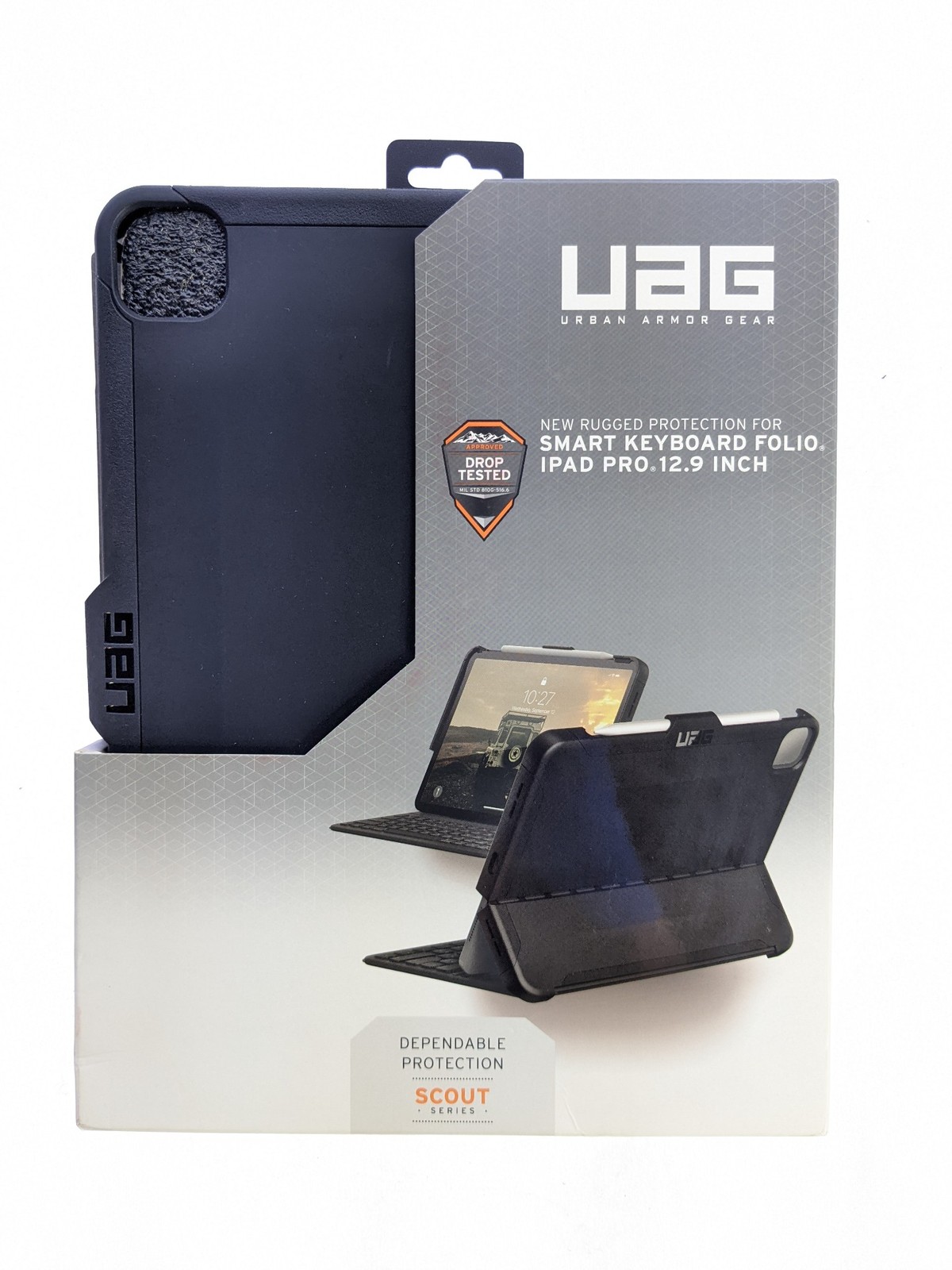 UAG - Scout Folio Case for Apple iPad Pro 12.9" (4th Generation 2020) - Black