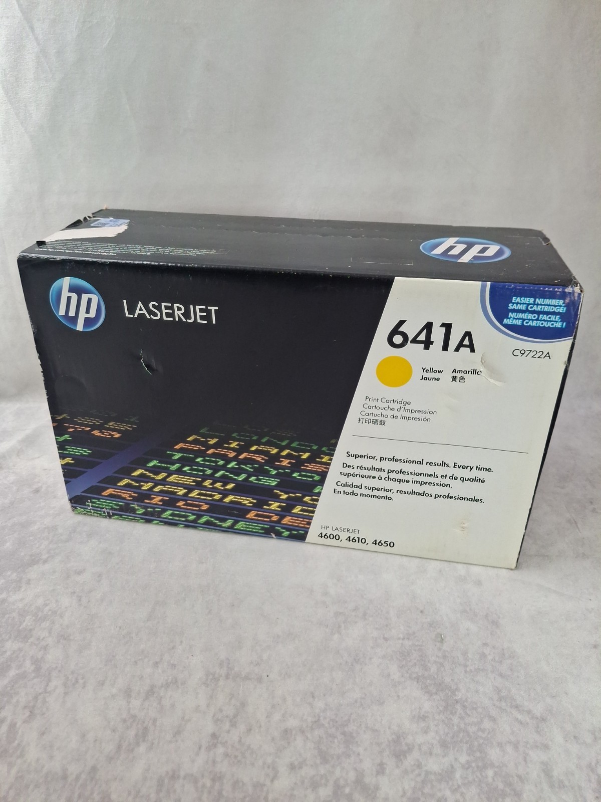 Genuine HP 645A Yellow Toner Cartridge C9732A New Sealed Box Exp. 2015