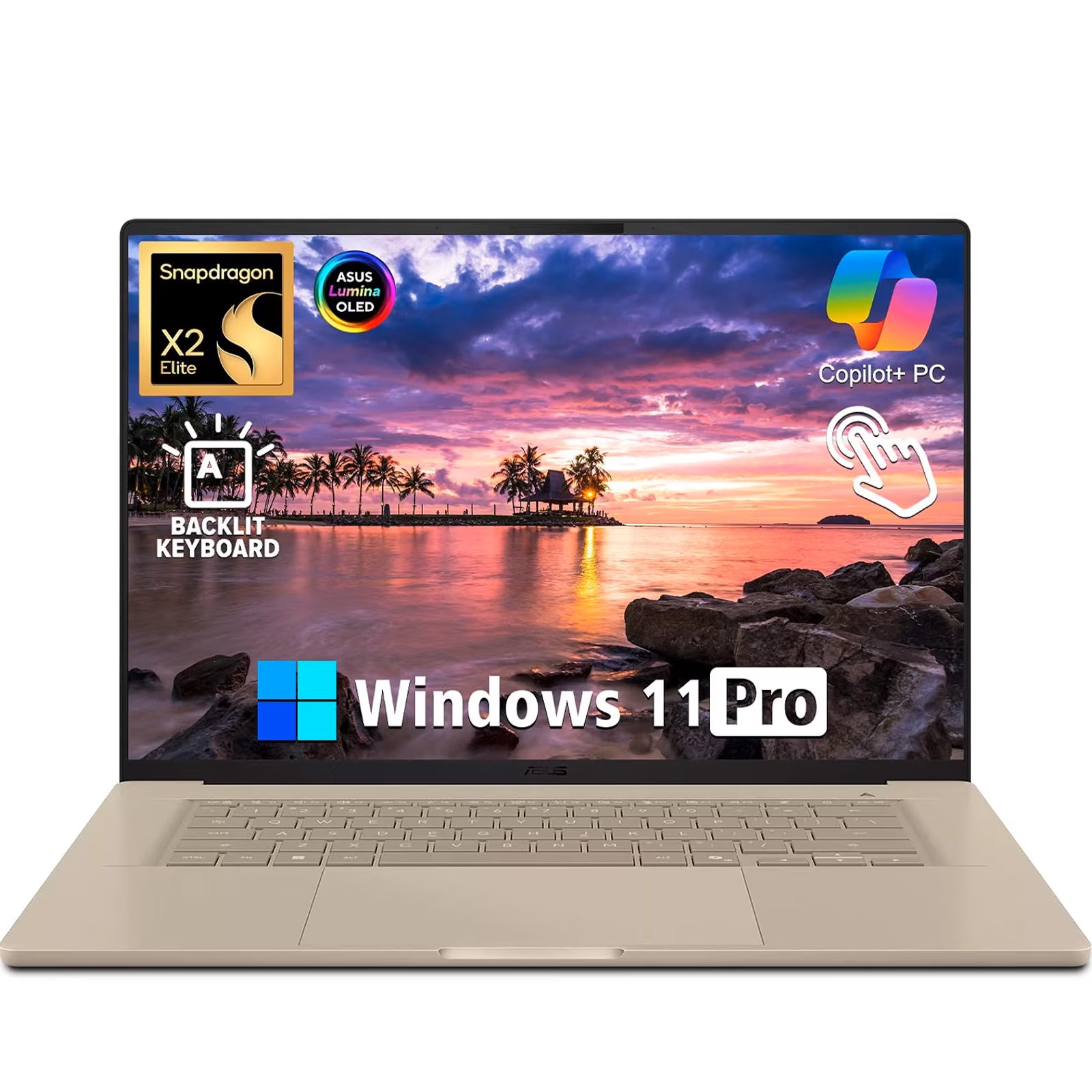 ASUS Zenbook A16 16" Laptop, Snapdragon X2 Elite Extreme, 48GB LPDDR5X, 1TB SSD