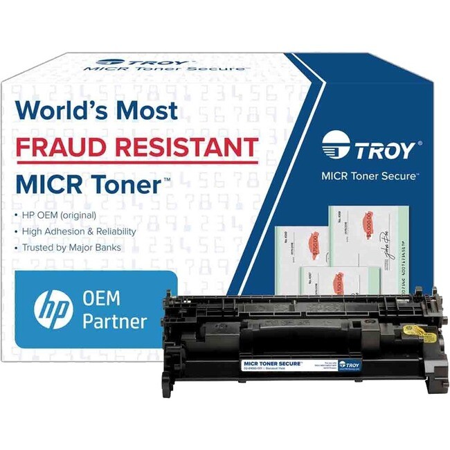 Troy Toner Secure Original MICR Standard Yield Laser Toner Cartridge -