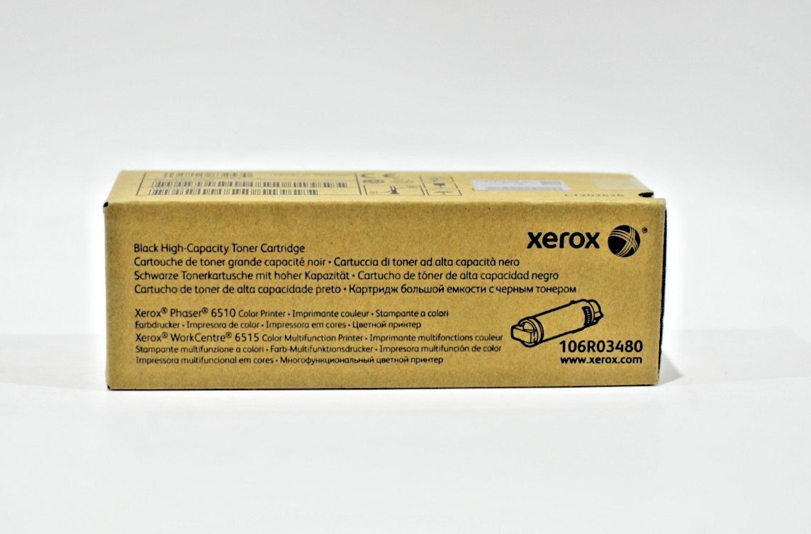 Genuine Xerox 106R03480 Black High Yield Toner Phaser 6510 WorkCentre 6515 OEM