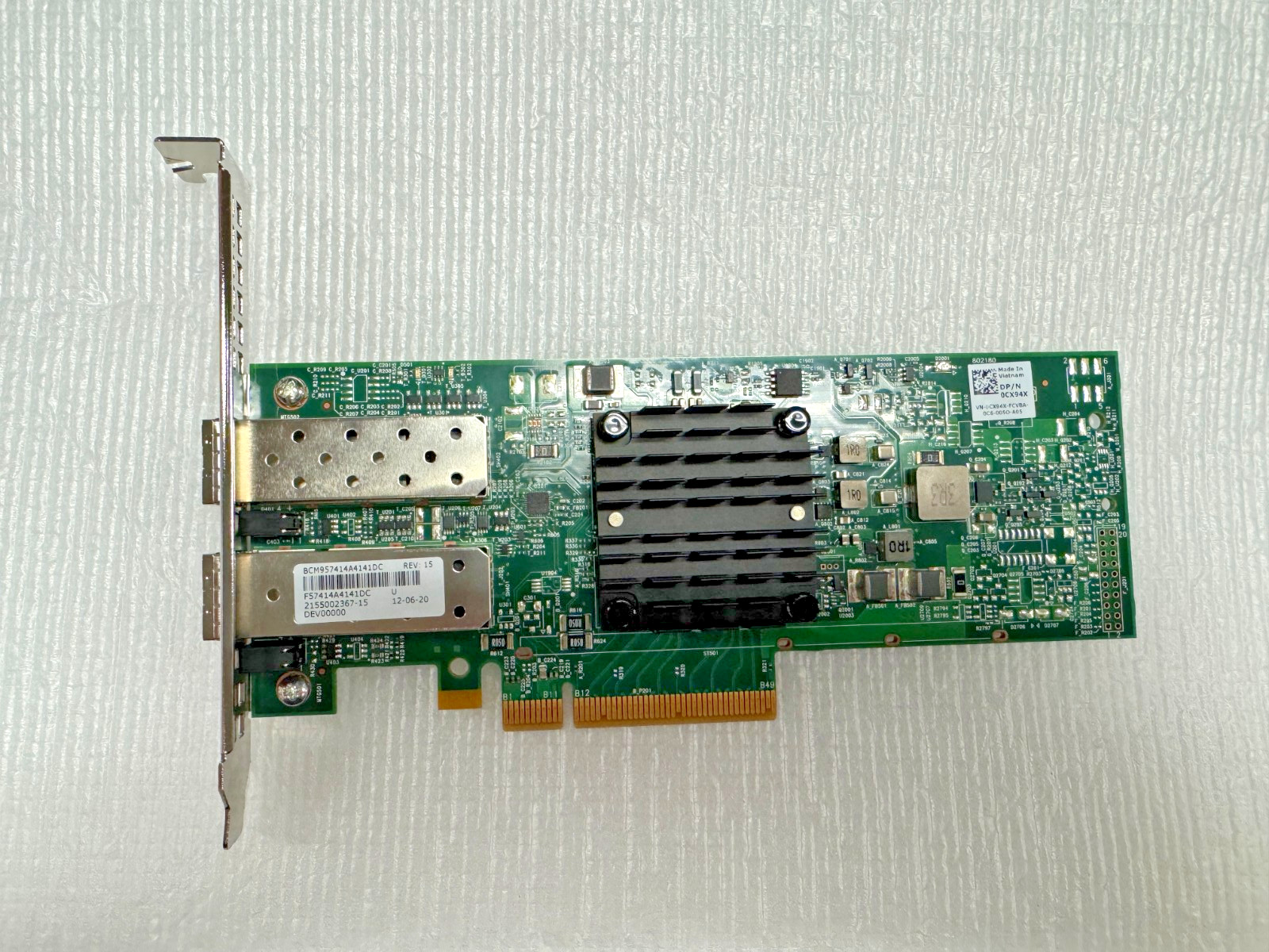 DELL Broadcom BCM57414 0CX94X Dual Port NIC 25G SFP28 PCIe3.0 x8 CX94X