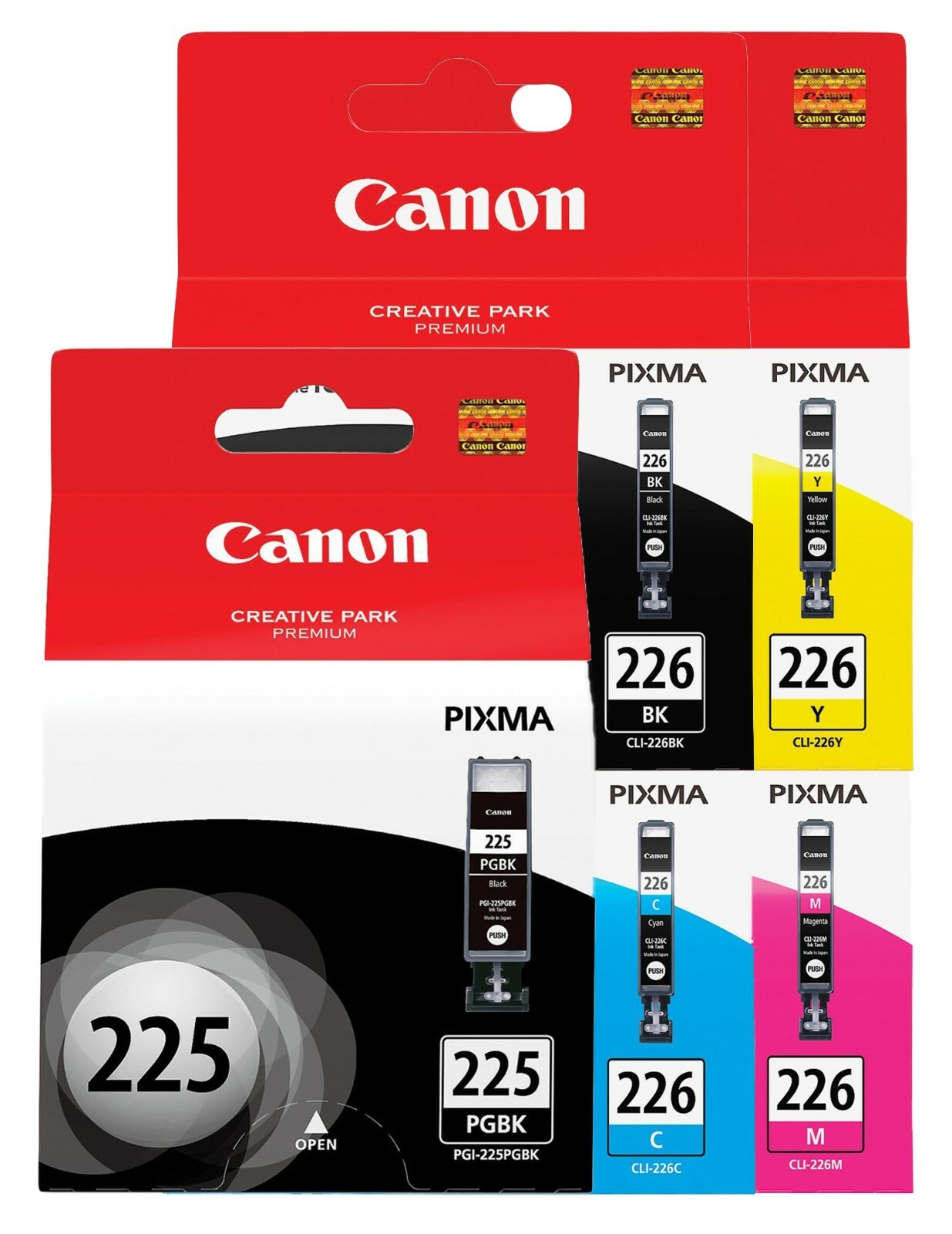 GENUINE Canon PGI-225 CLI-226 Ink 5 Pack for PIXMA iP4820 IP4850 iP4950 MG5320