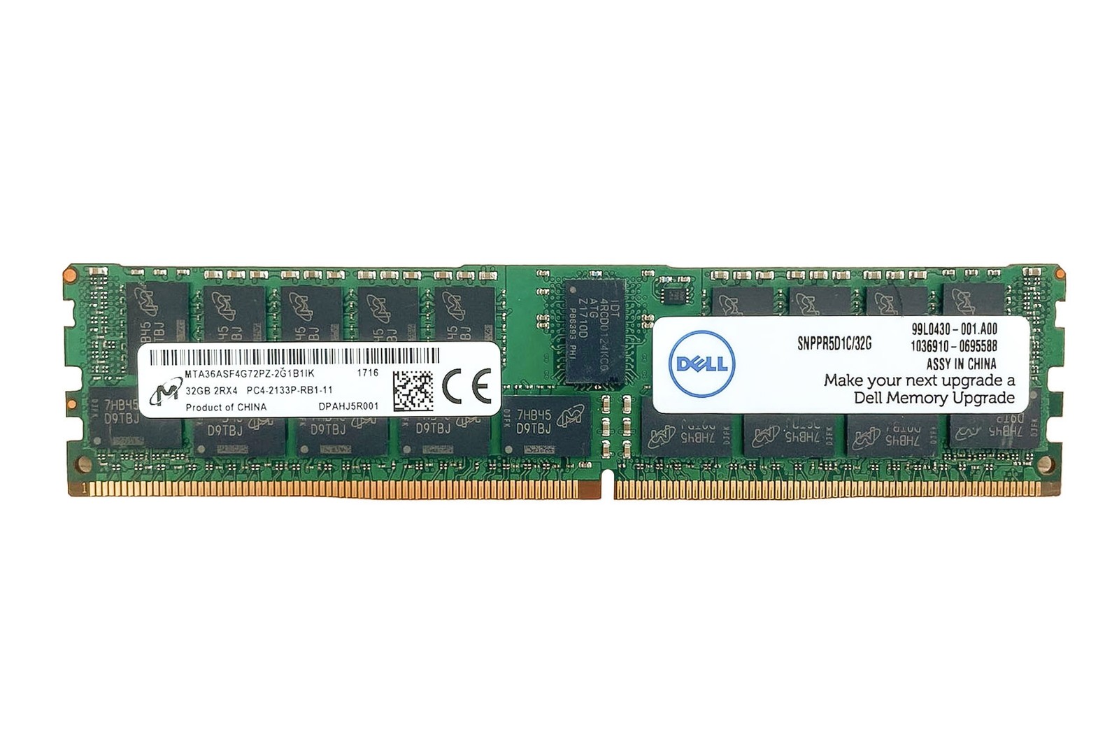 RAM Dell 32GB 2Rx4 PC4-2133P DDR4 RDIMM 2133MHz SNPPR5D1C/32G