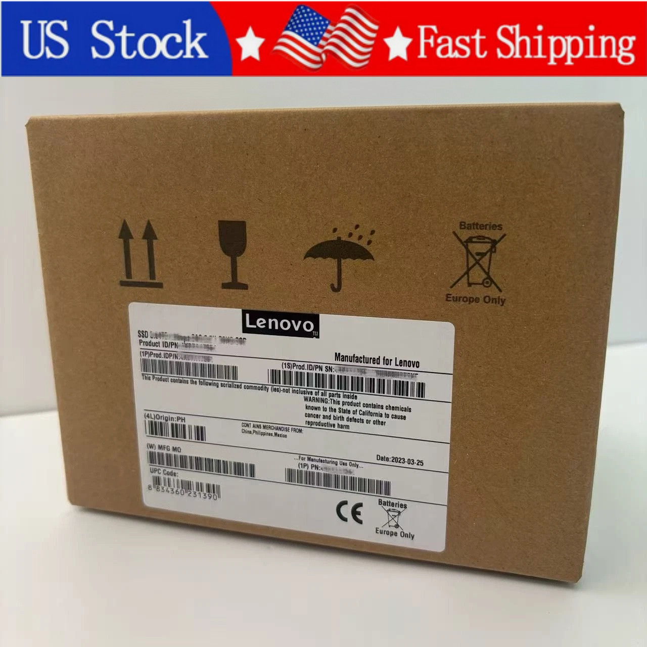 New Lenovo 4XB0K12330 480GB 00XH211 6Gb SATA 2.5" in 3.5'' Tray HS SSD