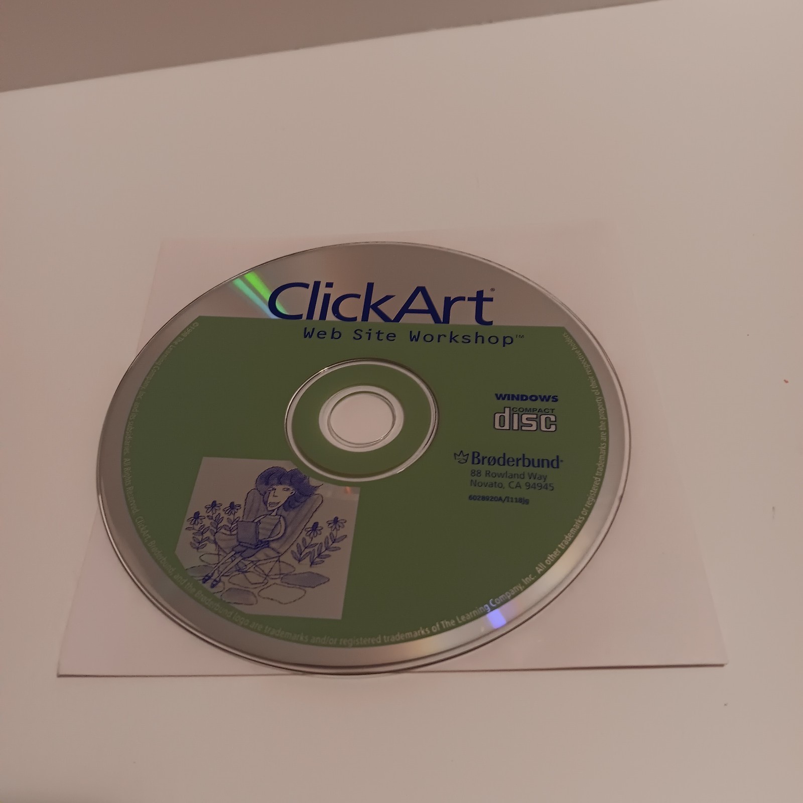 Vintage 1998 Clip Art Web Site Workshop CD-ROM, Windows, Broderbund, tested
