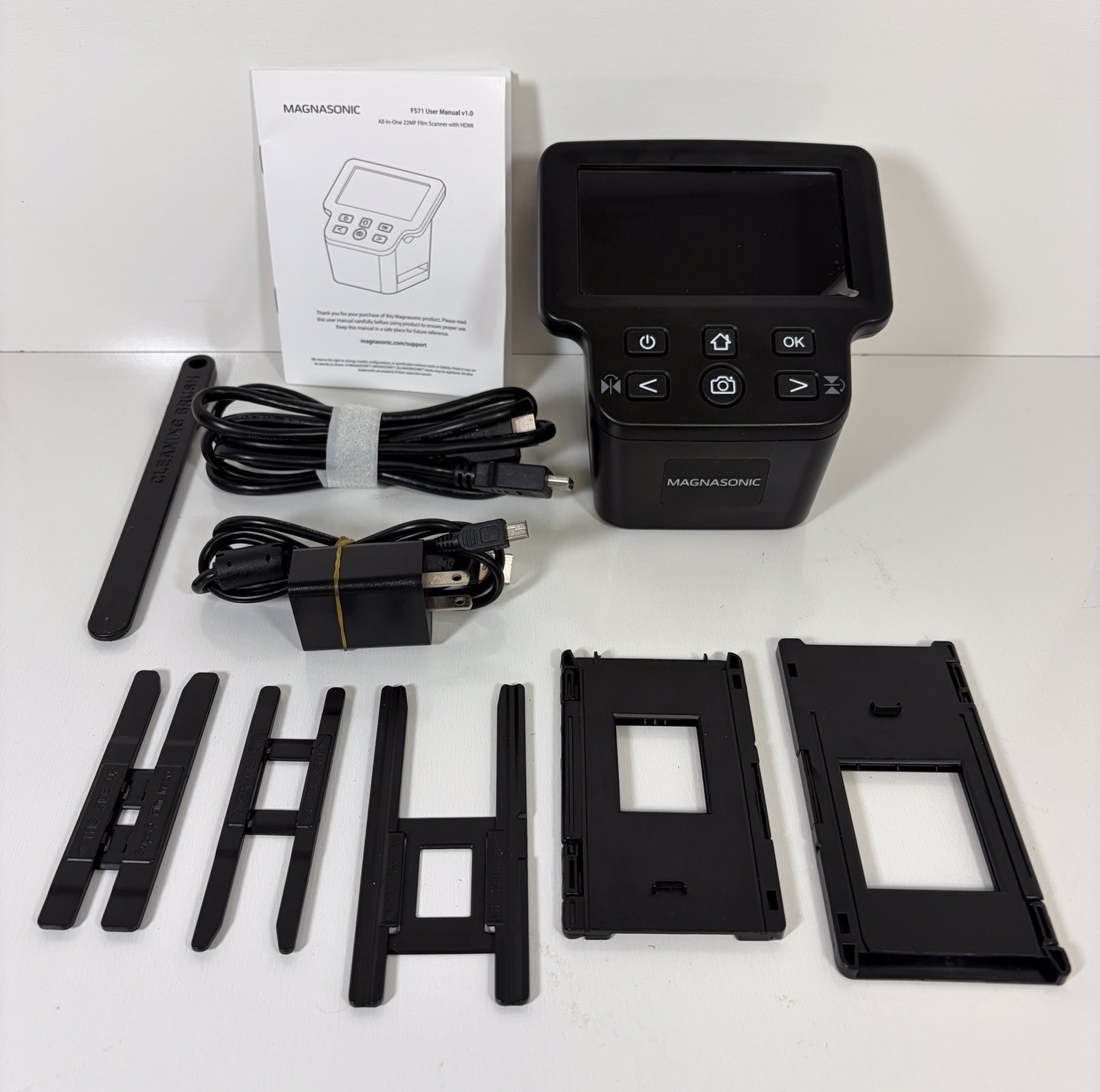 Magnasonic FS71 All-in-One 22MP Film Scanner with HDMI USB Manual - New no box