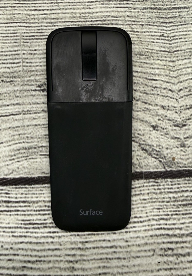 Microsoft Surface Arc Touch Wireless Bluetooth Black Mouse Model 1592 - Tested