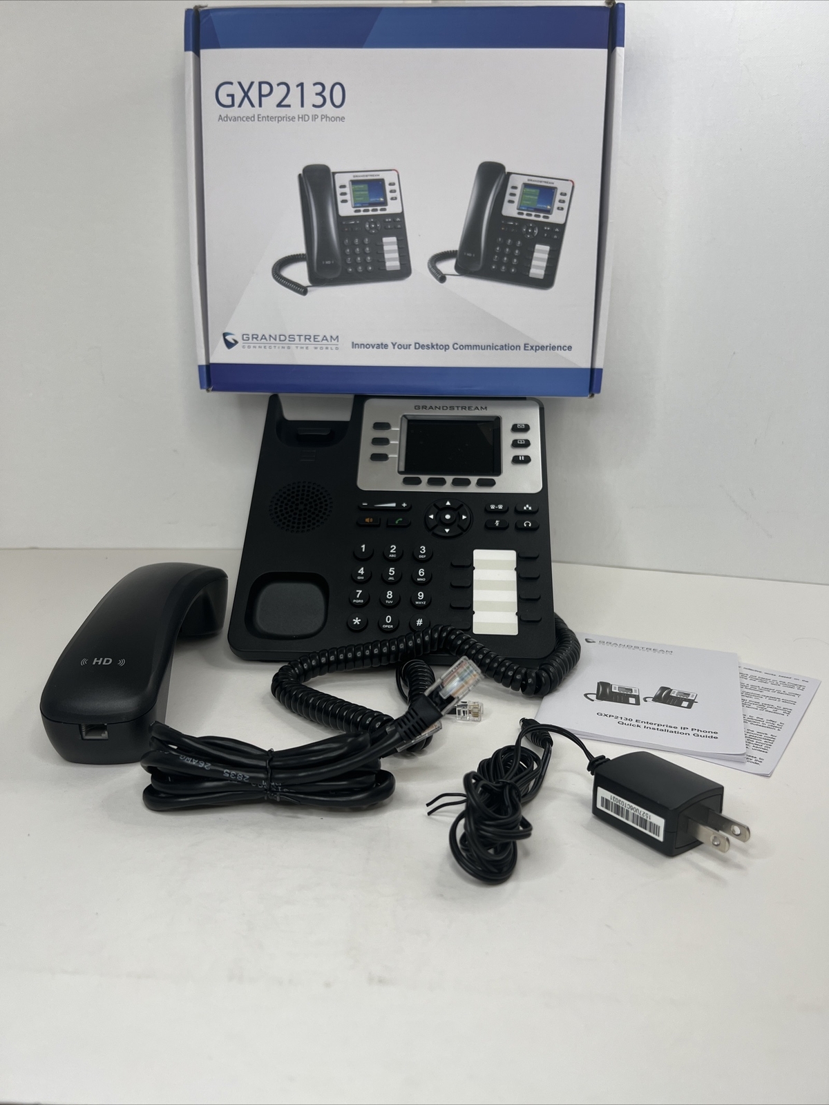 GRANDSTREAM GXP2130v2: 3 Line HD IP Phone w/Clr Display-VoIP Bluetooth EHS.*H*