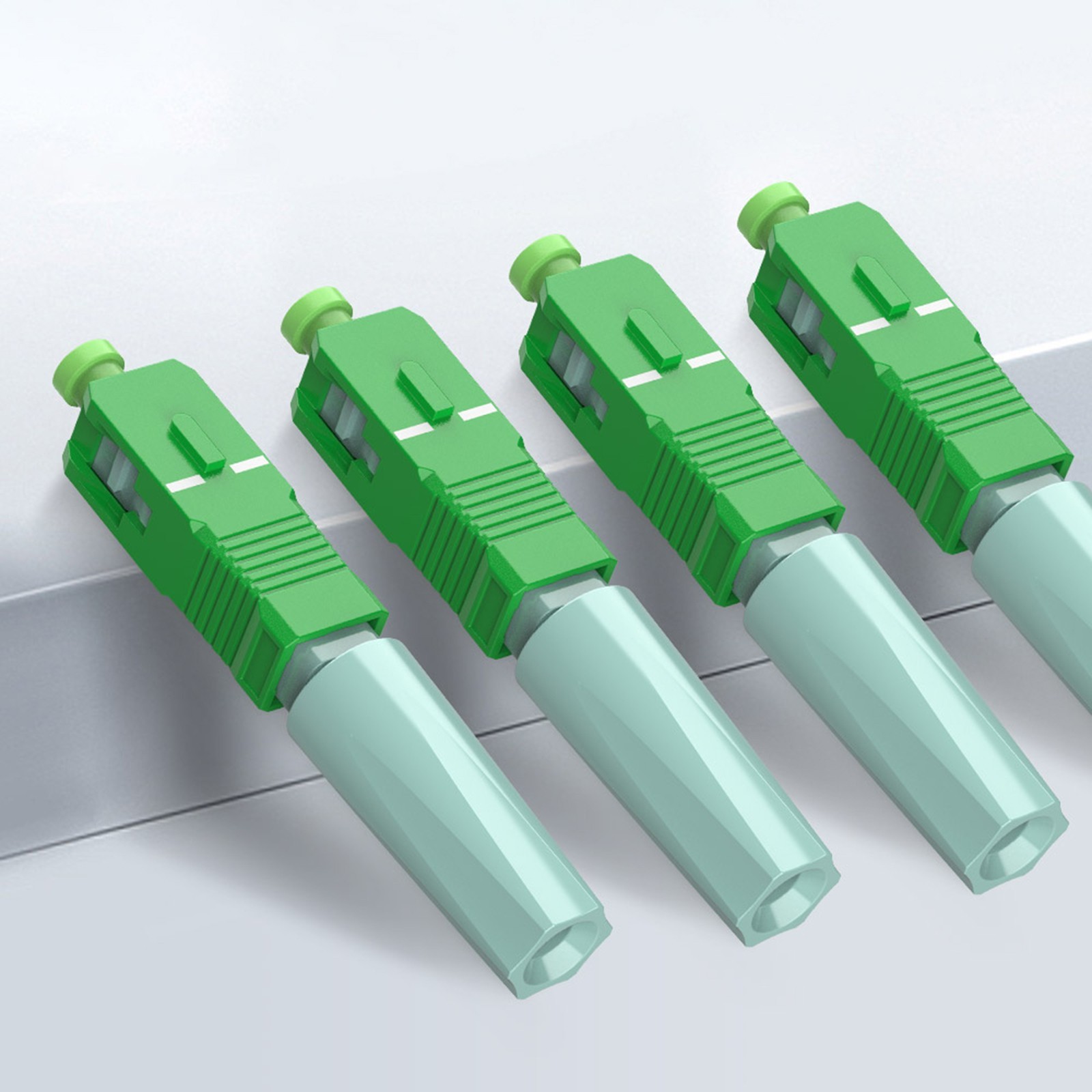 100-Pack FTTH SC/APC Fiber Quick Connector Optic Fiber Fast Connector Adapter