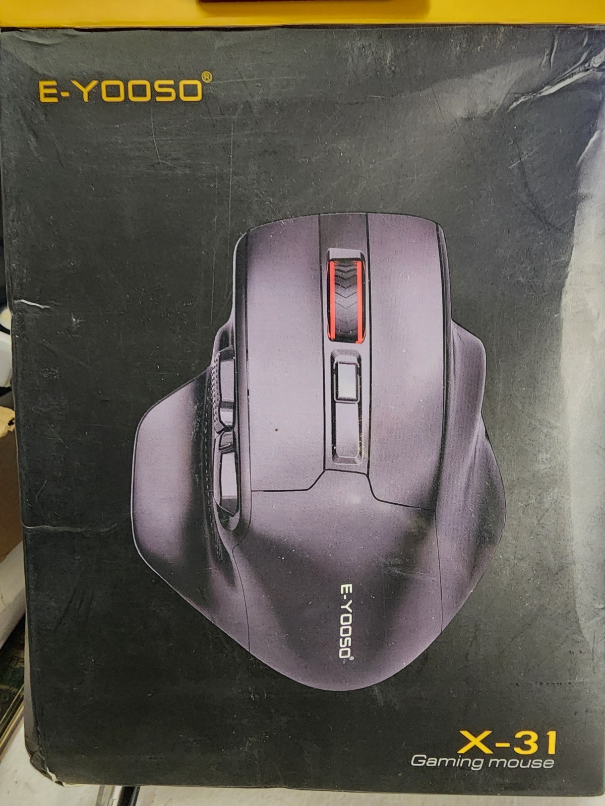 E-YOOSO X-31 Wireless Gaming Mouse 2.4GHz Ergonomic Adjustable DPI Black