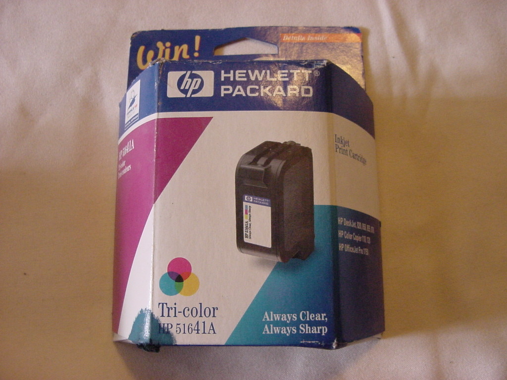 Genuine HP HEWLETT PACKARD 51641A 41A TRI COLOR INK CARTRIDGE