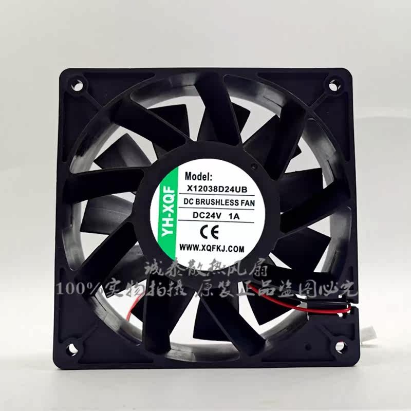 1PCS  YH-XQF X12038D24MB 24V 0.4A 12cm Fan for Welding Machine Inverters