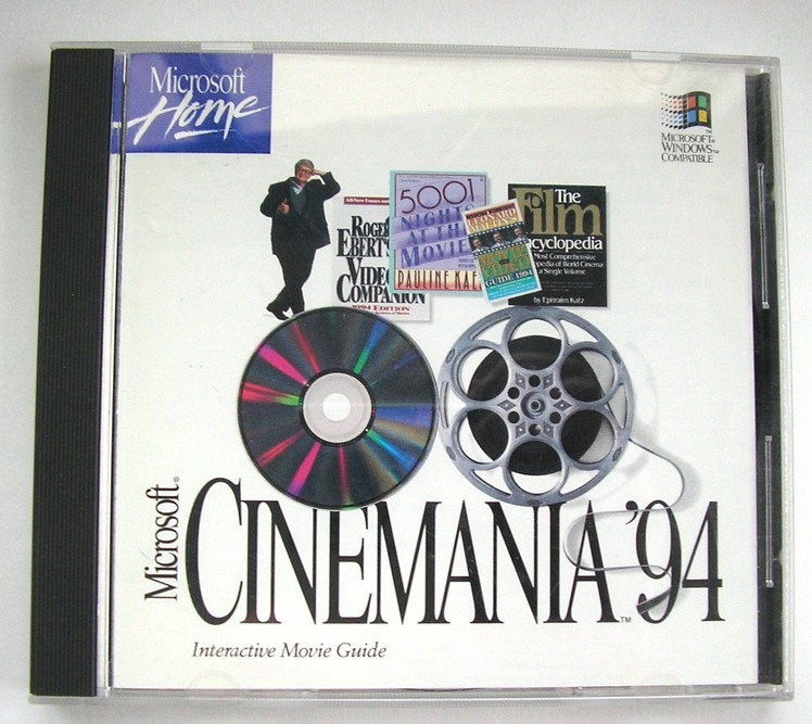 Microsoft  Cinemania '94 CD-ROM Windows. Movie Database - NEW OLD STOCK  SEALED