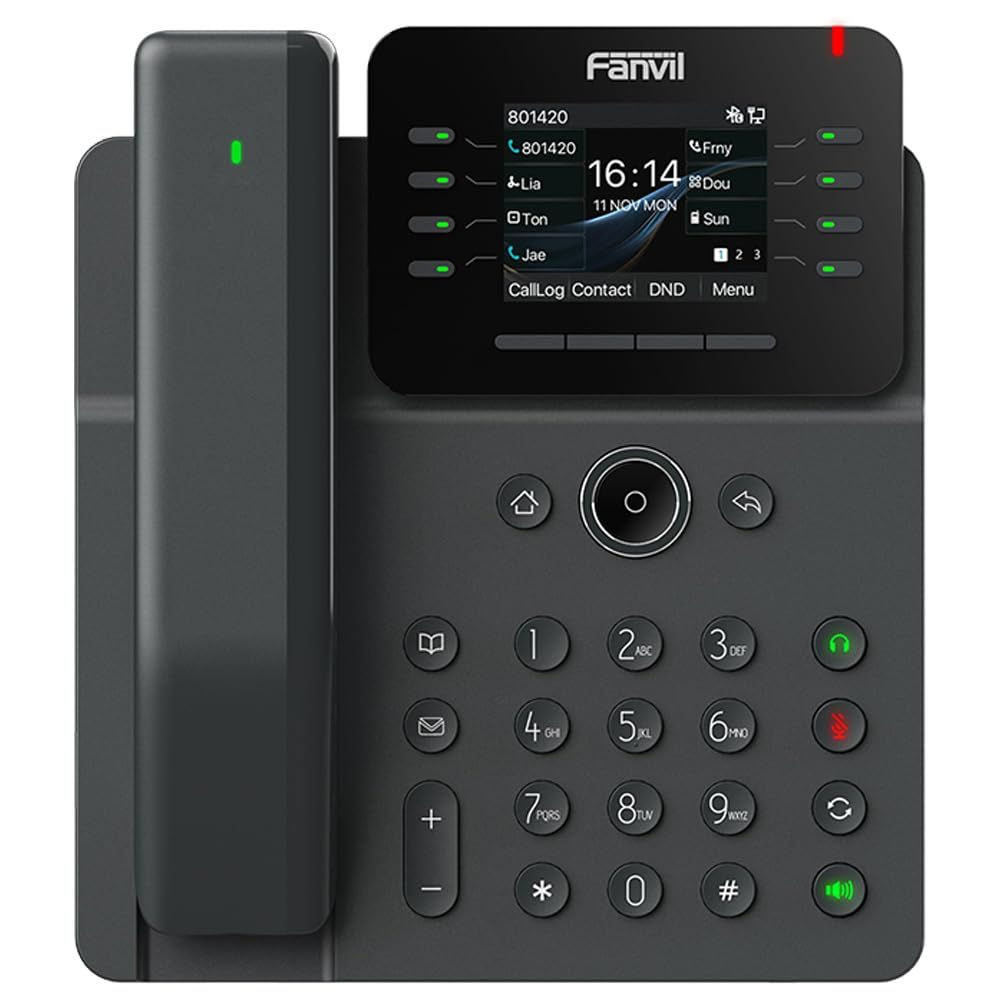 Fanvil V62 Pro Prime Business IP Phone, 2.8 Color Screen, HAC Wireless Black