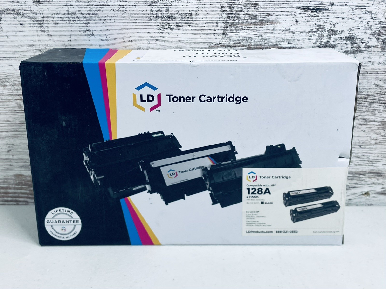 🆕 2 Pack LD Products Toner Cartridge Replacement for HP 128A CE320A Black