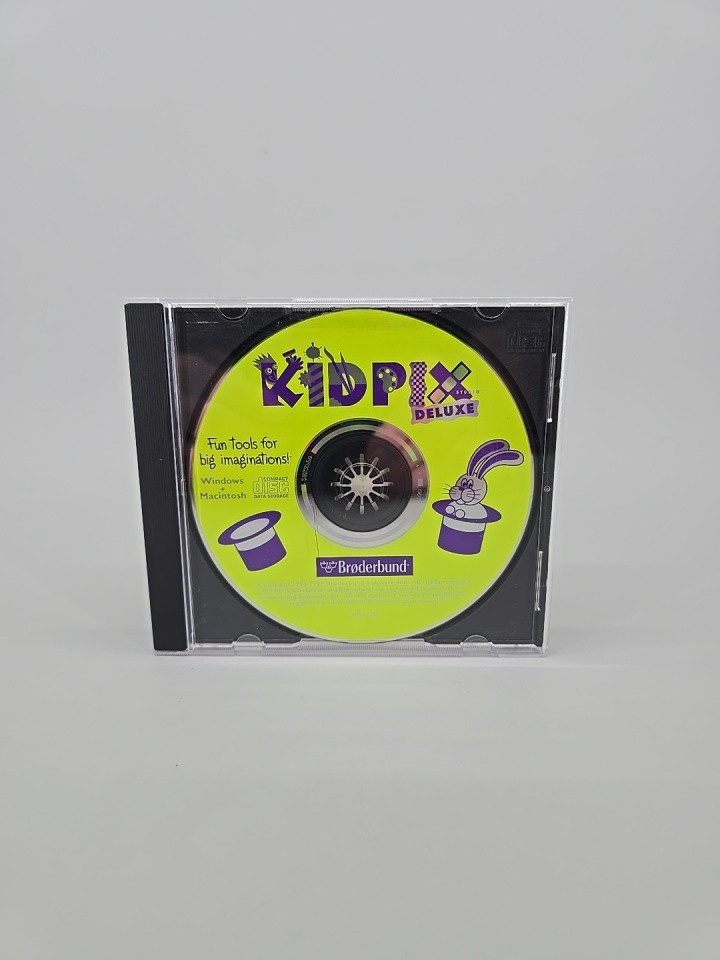Kid Pix Studio Deluxe Broderbund Windows Macintosh CD-ROM 1998 Vintage