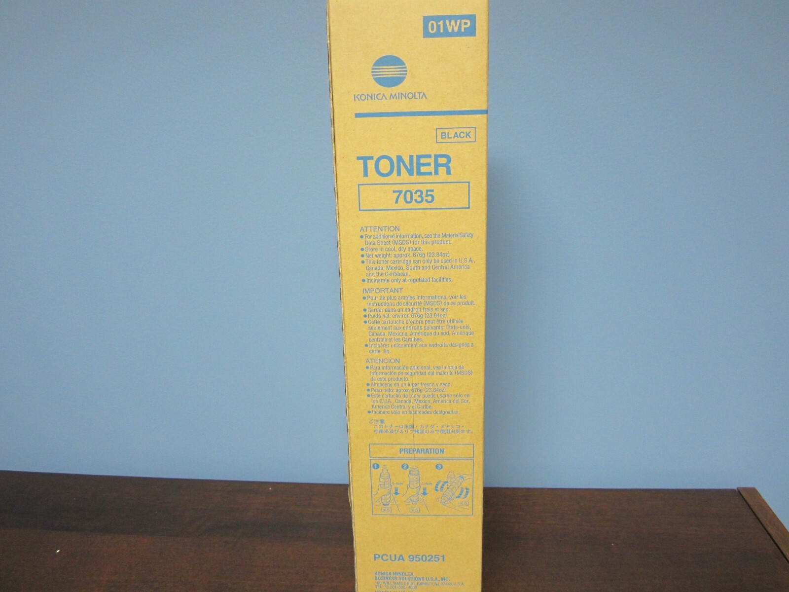 950251-GENUINE Konica 7035 Toner Cartridge, Black (Sealed Box)