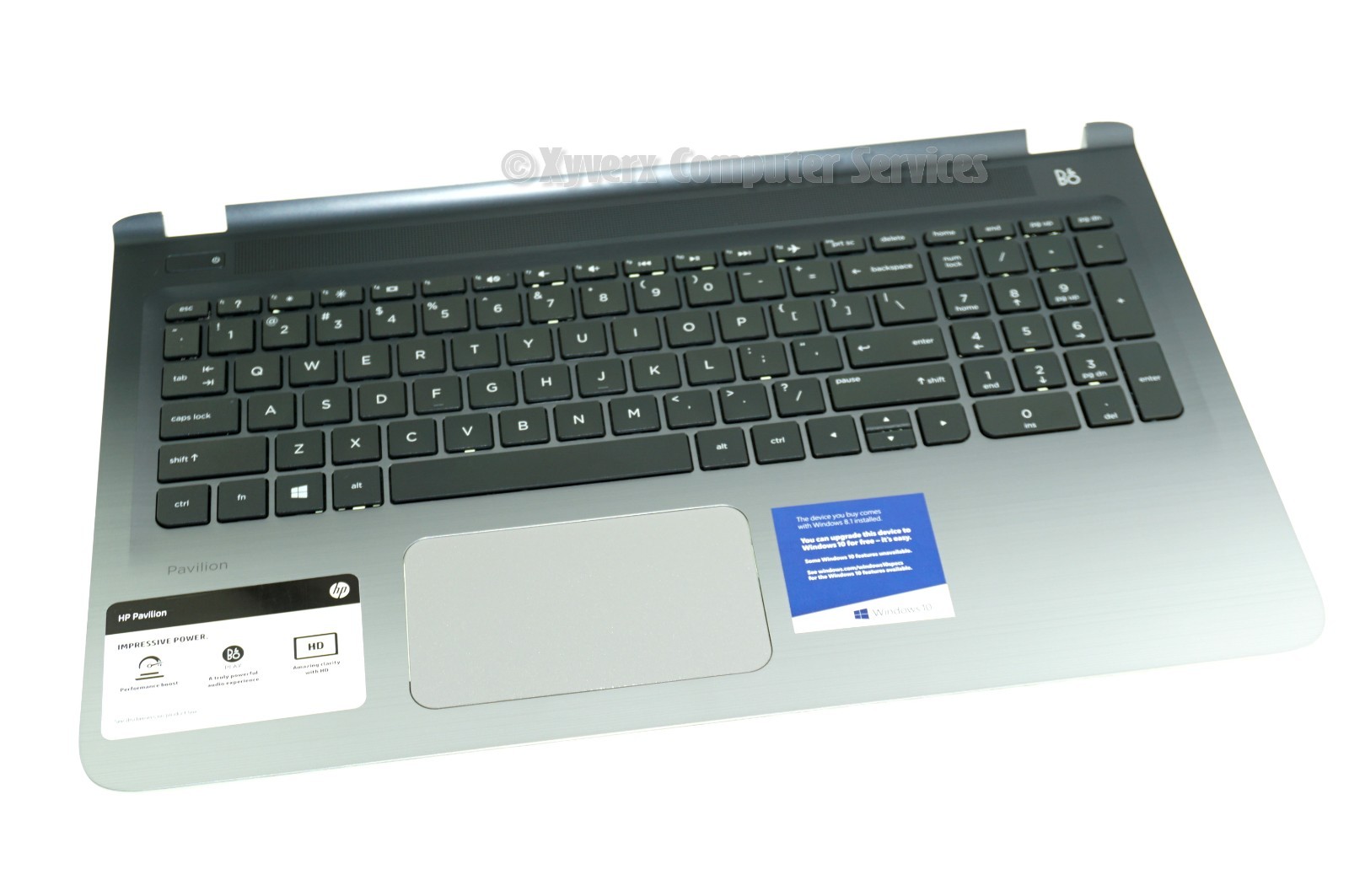 809031-001 AEX15U00210 GENUINE HP TOP COVER W KEYB 15-AB053NR (GRD B)(DE25)