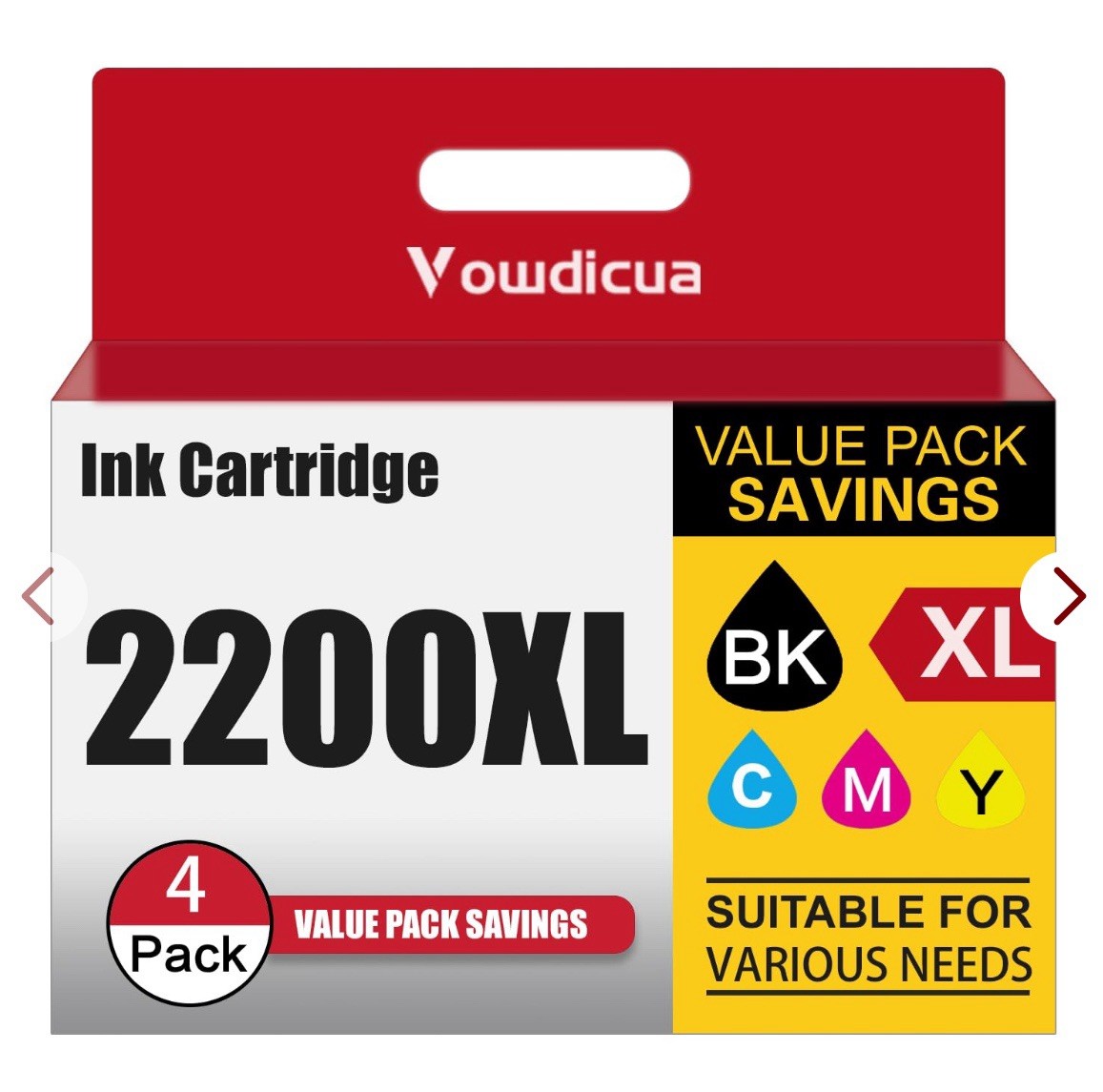 PGI-2200XL Ink Cartridges 4-Pack Compatible 2200 Ink cartridges Replacement