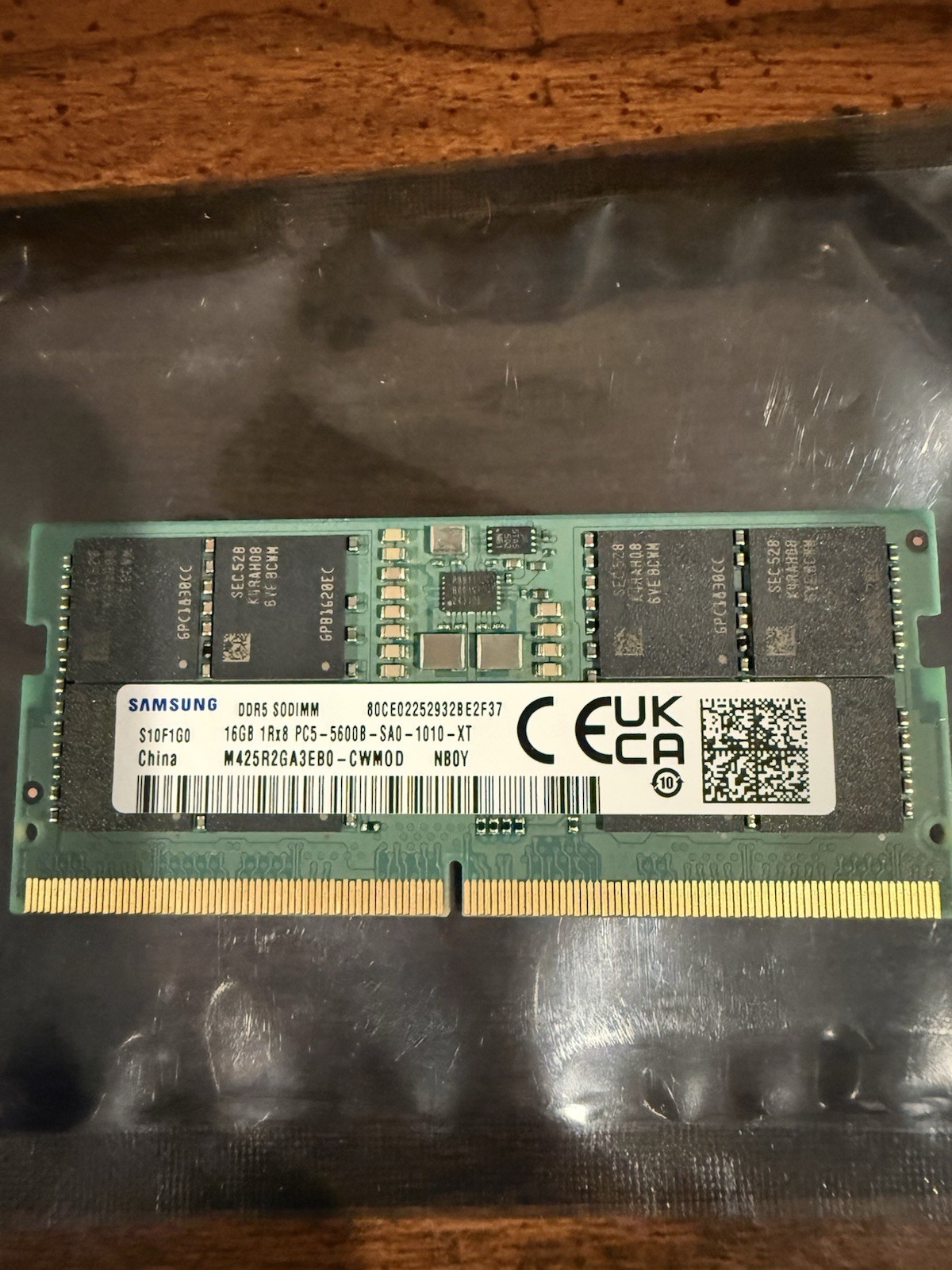 Samsung 16GB DDR5 5600MHz RAM SODIMM M425R2GA3EB0-CWM0D New System Pull #S16