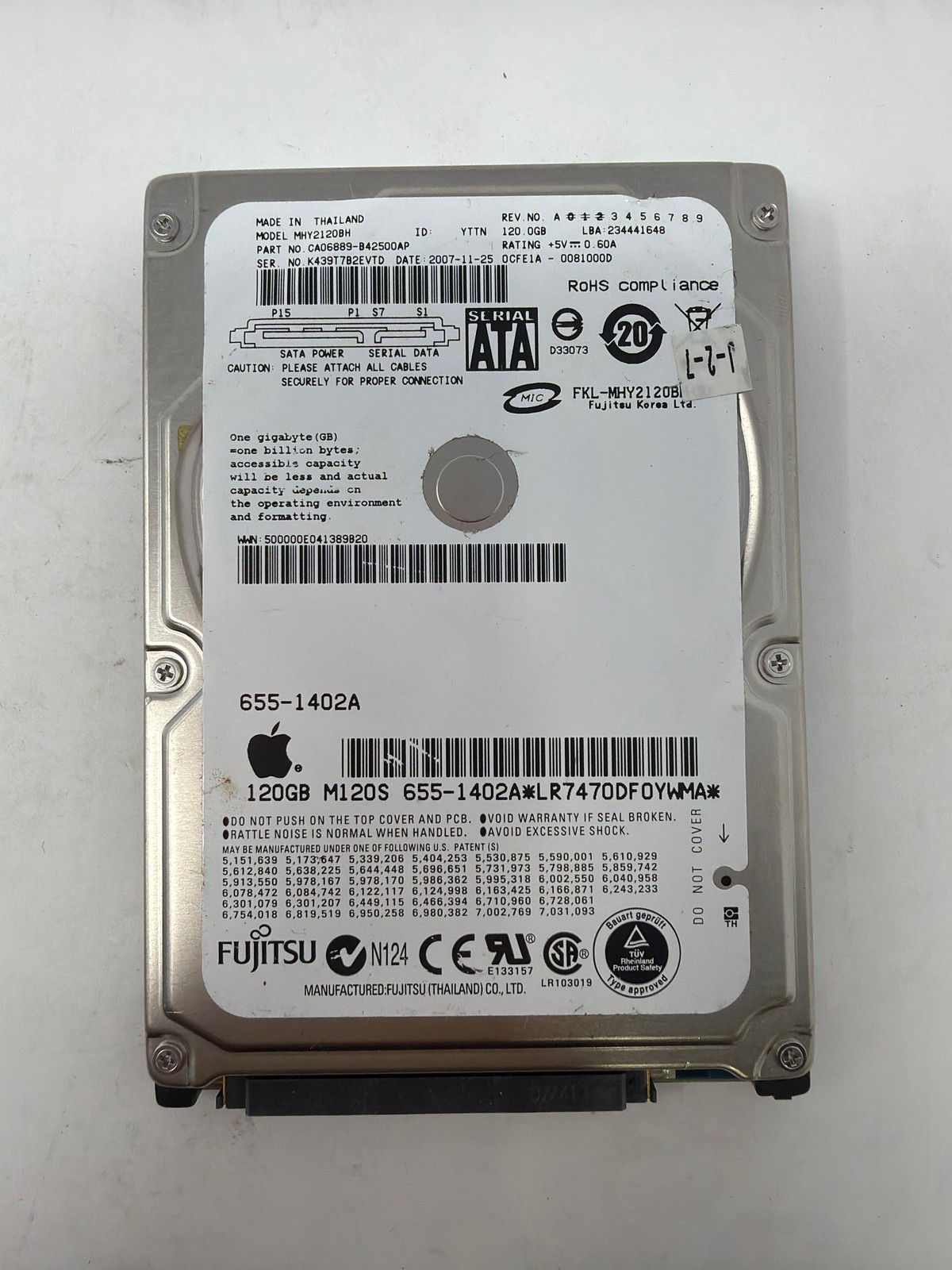 Fujitsu MHY2120BH 120GB SATA Grade B