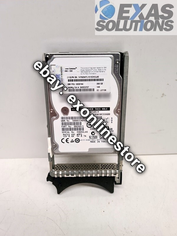 00E6164 - IBM 283GB 10KRPM 2.5" SAS HDD (IBM i)