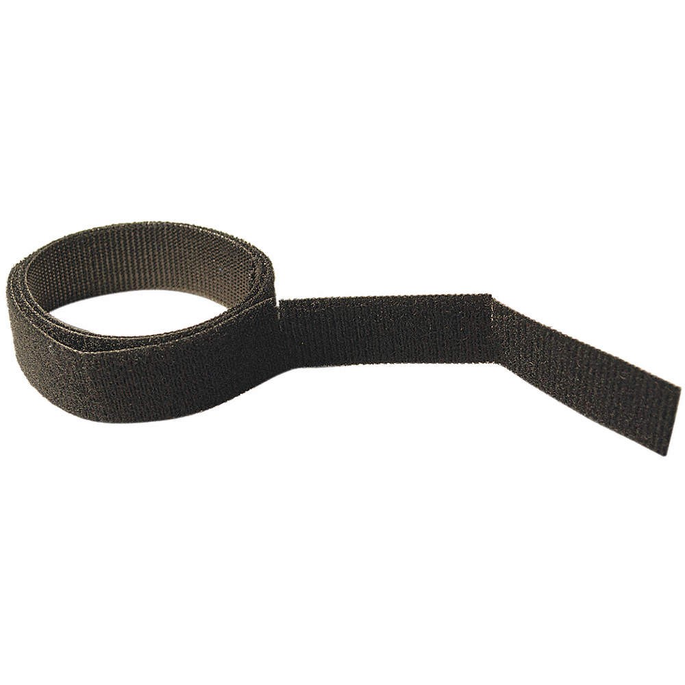 VELCRO BRAND .500X3K1WP/25 Perforated Back to Back Strap,75 ft,Blk 48GR83