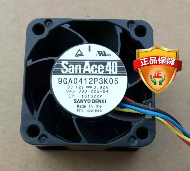 1PCS  Sanyo 9GA0412P3K05 4028  12V 0.92A Ultra-Powerful Fan