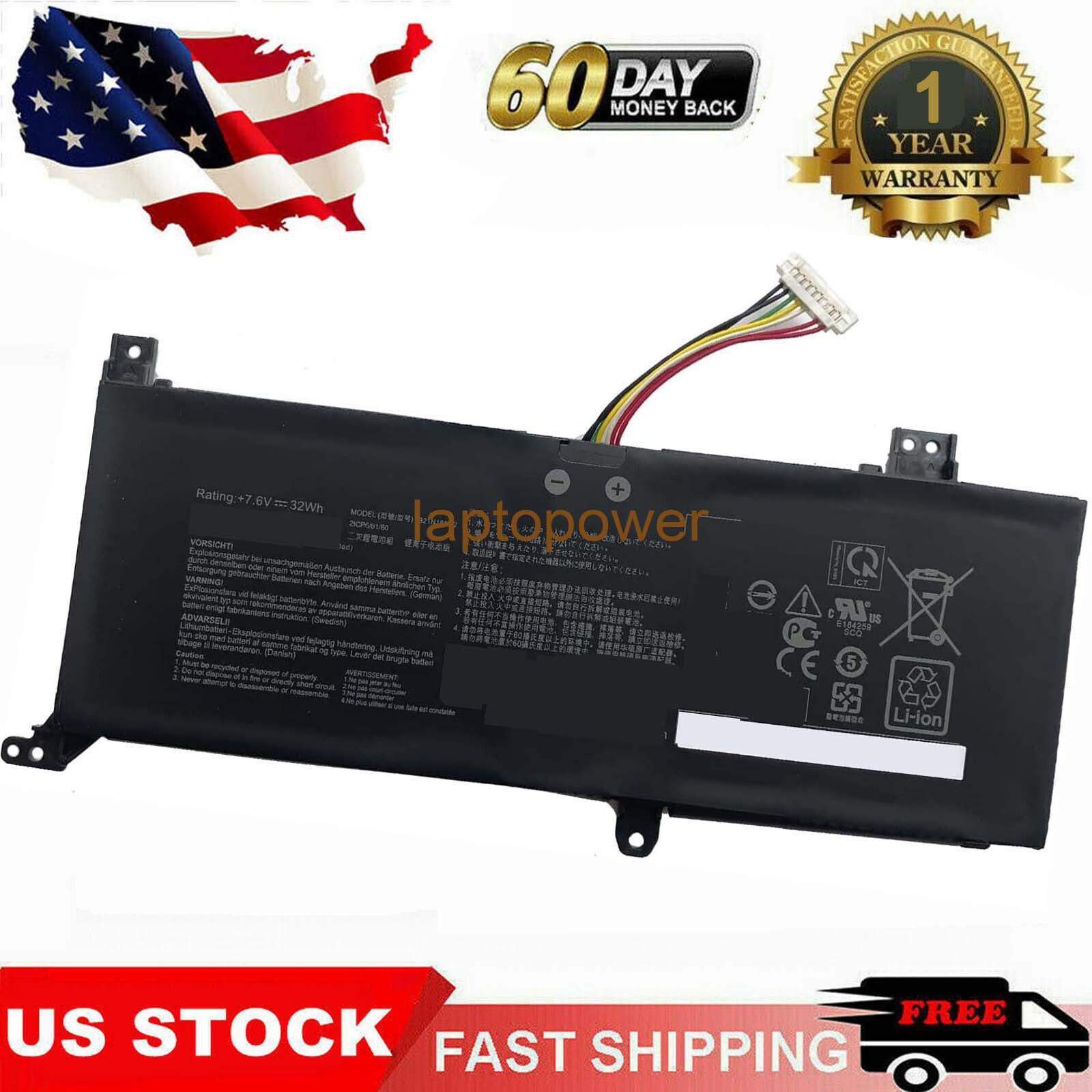 B21N1818 C21N1818-2 Laptop Battery for Asus VivoBook 14 F412FA F412FL F412UA USA