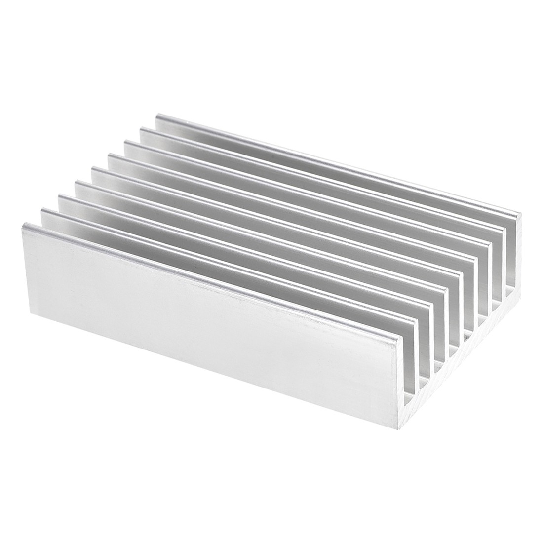 Aluminum Electronics Cooler Heatsink for MOS GPU IC Chip Silver 100 x 60 x 25 mm