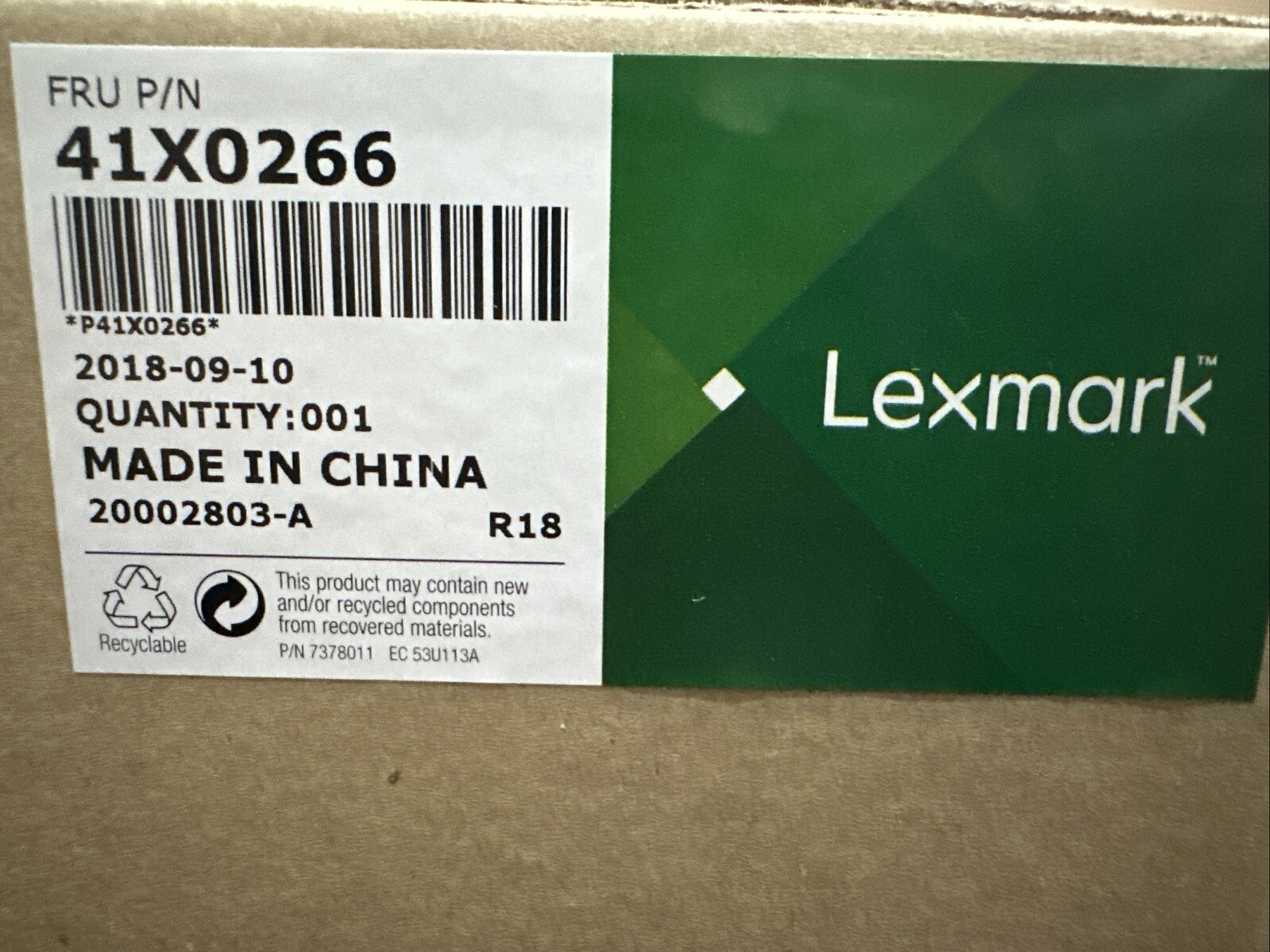 LEXMARK 41X0266 SEALED Genuine OEM Controller Board CX725 XC4140 P41X0266
