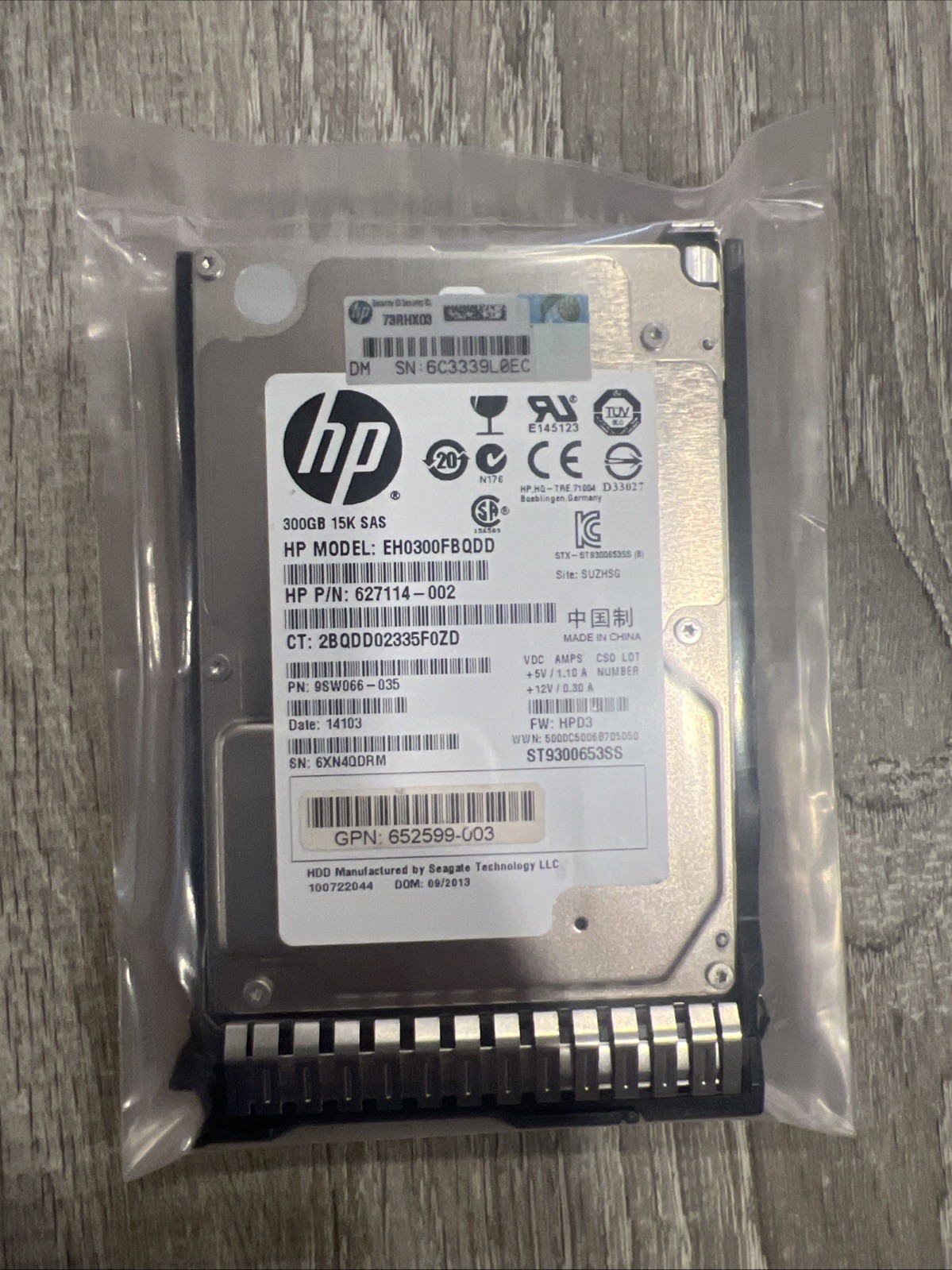 HP EH0300FBQDD Seagate ST9300653SS 300GB 15K SAS