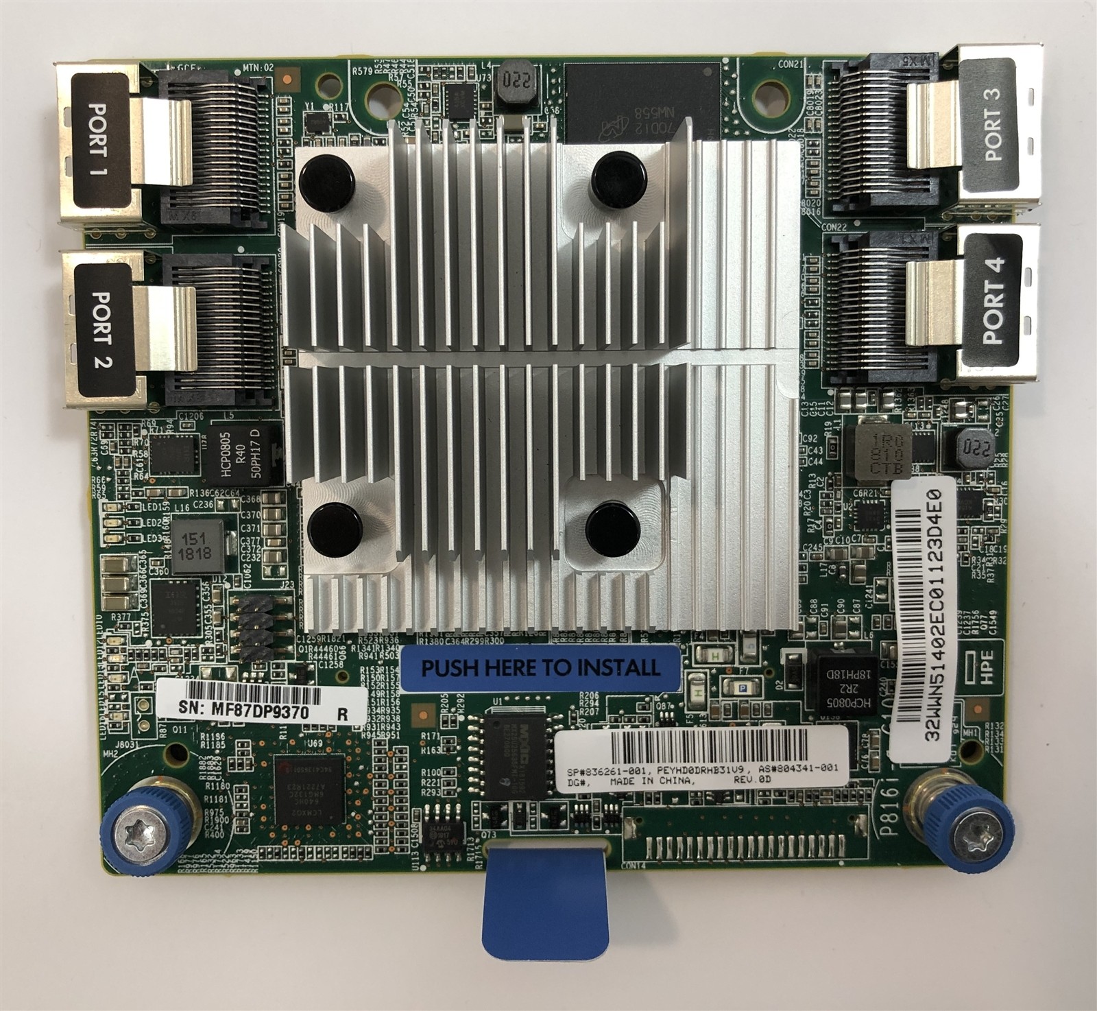 HPE Smart Array P816i-AA SR 12G Raid Controller Card 4GB Cache 4Ports 836261-001