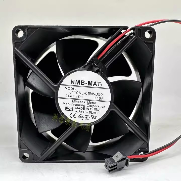 1PCS NMB 3110KL-05W-B50 8025 8cm 24V 0.15A Ultra-Durable Inverter Fan