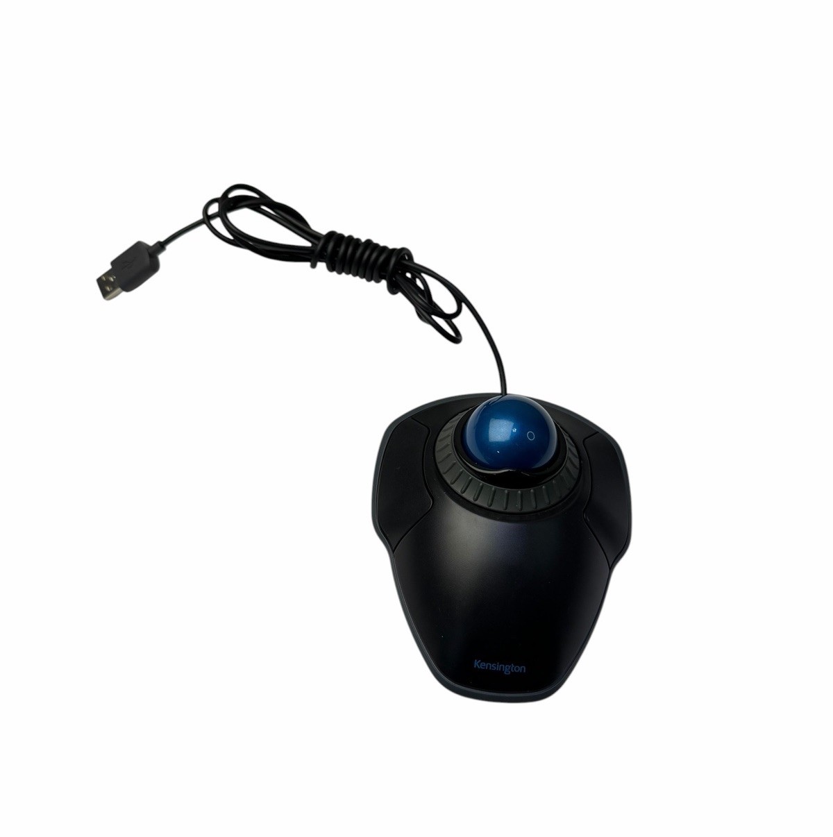 Kensington Orbit Trackball Mouse with Scroll Ring M01047 Wired USB Blue Marble