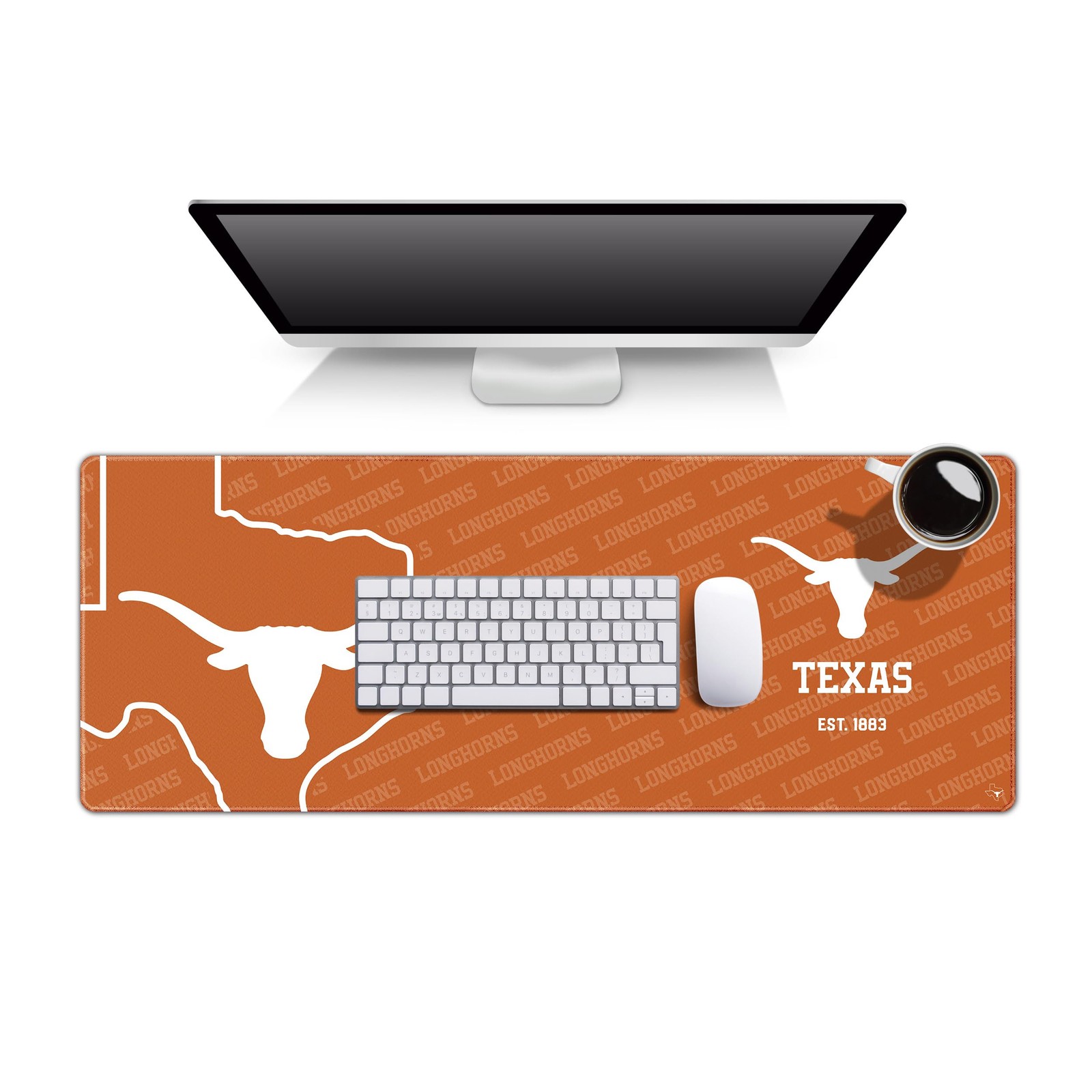 YouTheFan NCAA Texas Longhorns Logo Series Desk Pad SMU 3706101