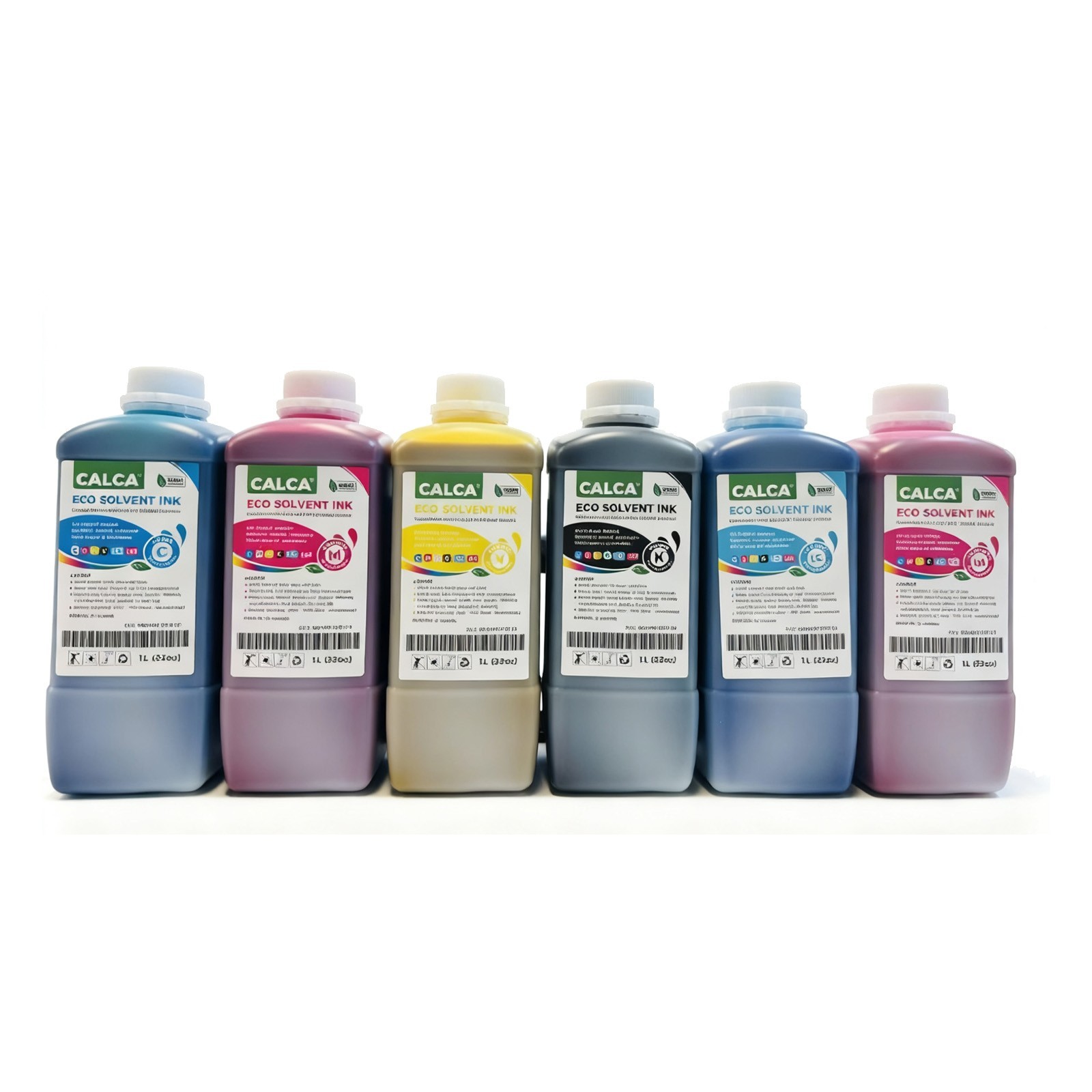 US Stock 1L Calca Compatible ECO Solvent Ink for Roand CMYKLCLM Color Option