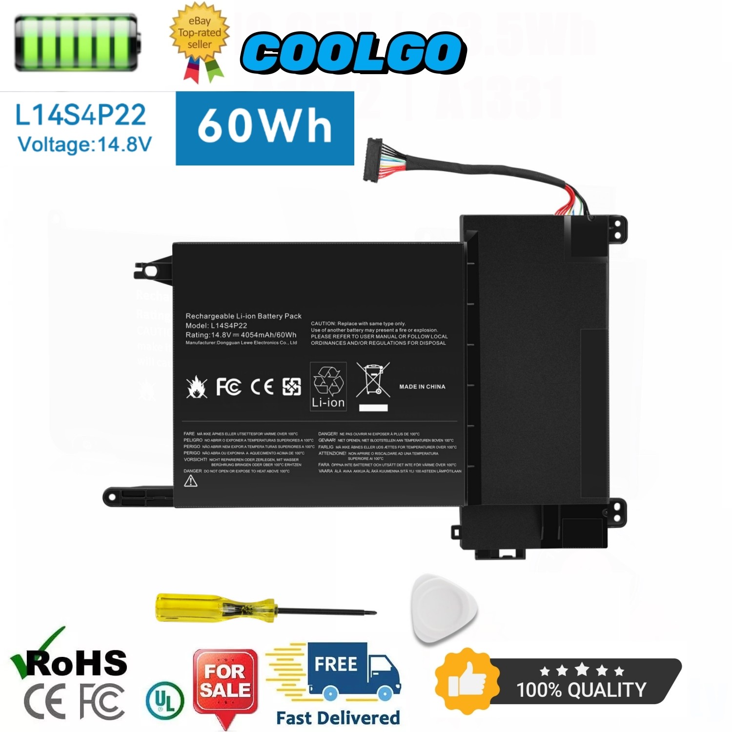 L14M4P23 L14S4P22 L14L4P23 Battery for Lenovo IdeaPad Y700-15ISK Y700-17ISK Y70