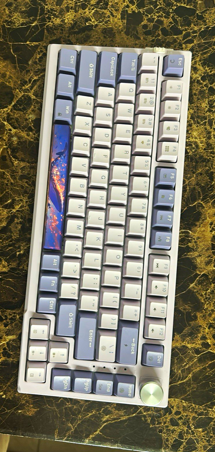 AJAZZ AK832 Pro Wireless/USB Mechanical Illuminated Keyboard Gray/White QWERTY