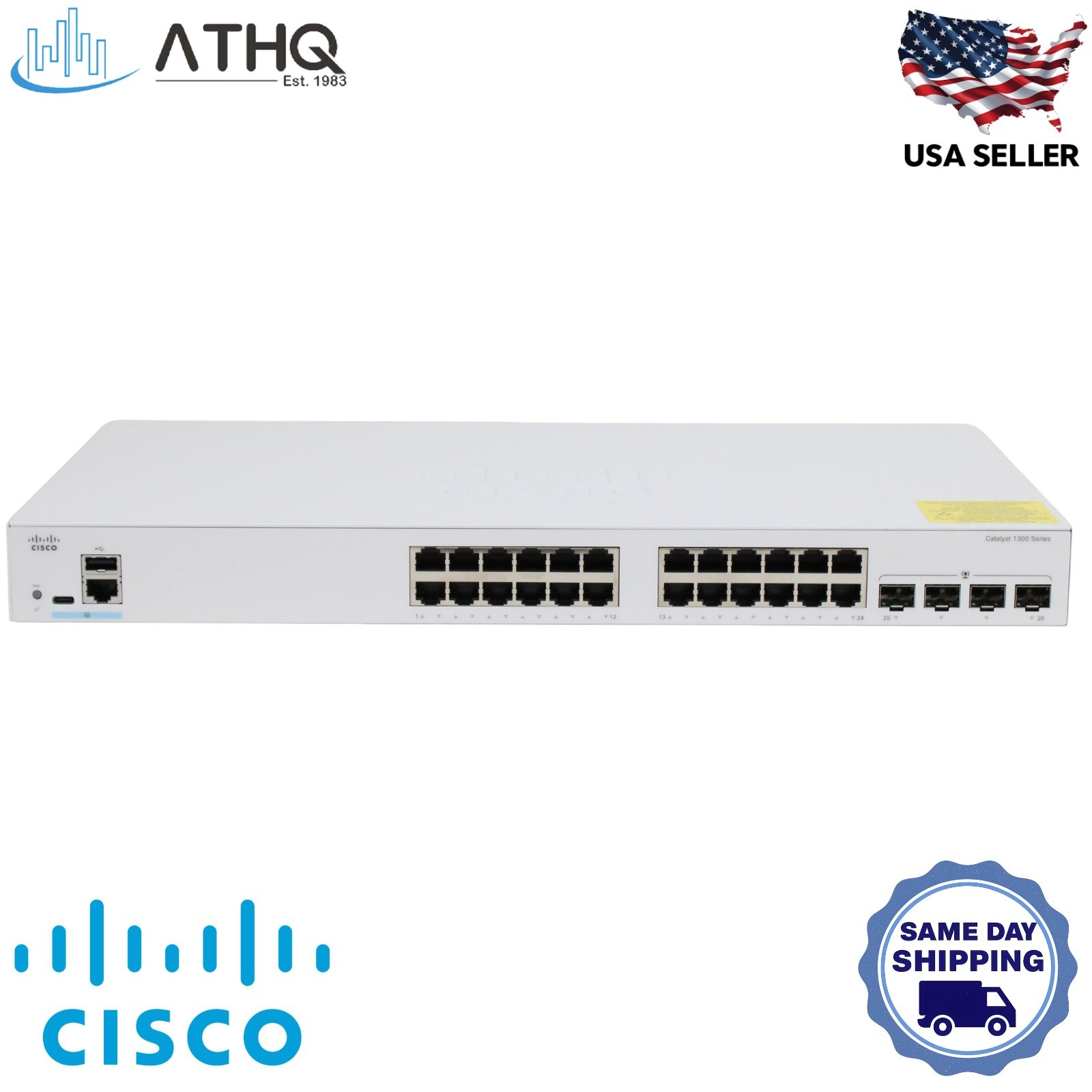 Cisco Catalyst C1300-24T-4G 24-Port Gigabit L2/L3 Managed Switch 4xSFP NEW