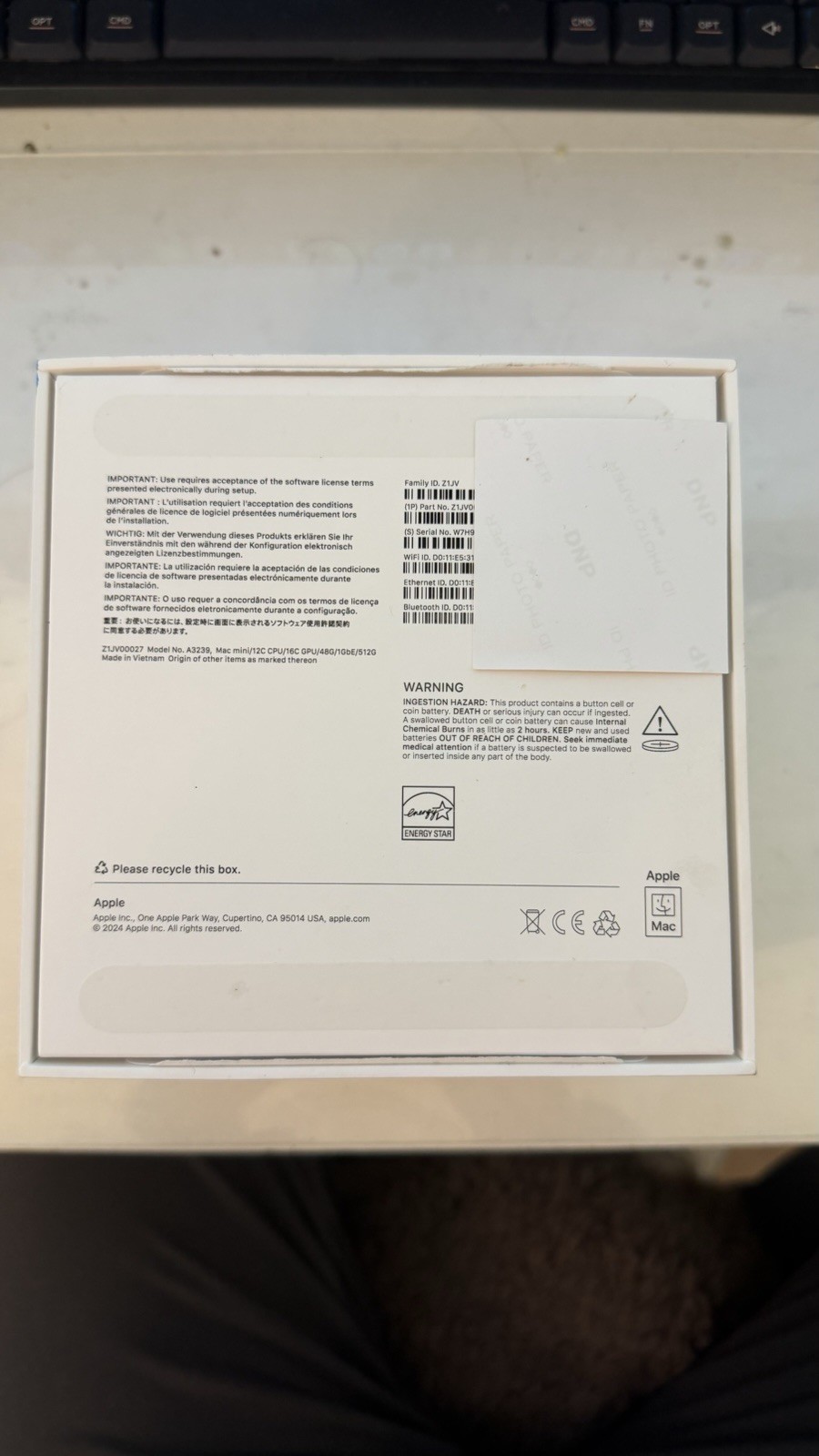 Apple Mac Mini M4 Pro 12 Core/16 Core 48GB RAM 512GB Open Box Never Set Up
