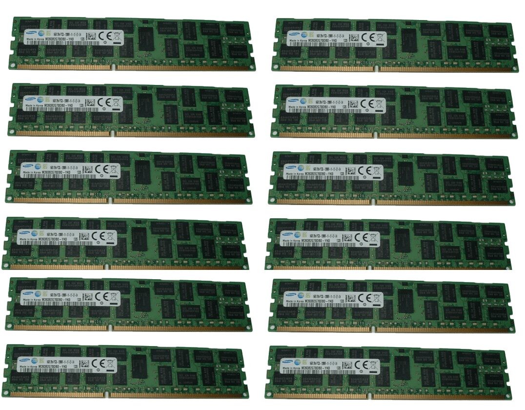 192GB (12x 16GB) 12800R RAM Memory For HP Proliant DL360 DL380 DL580 G6 G7 G8