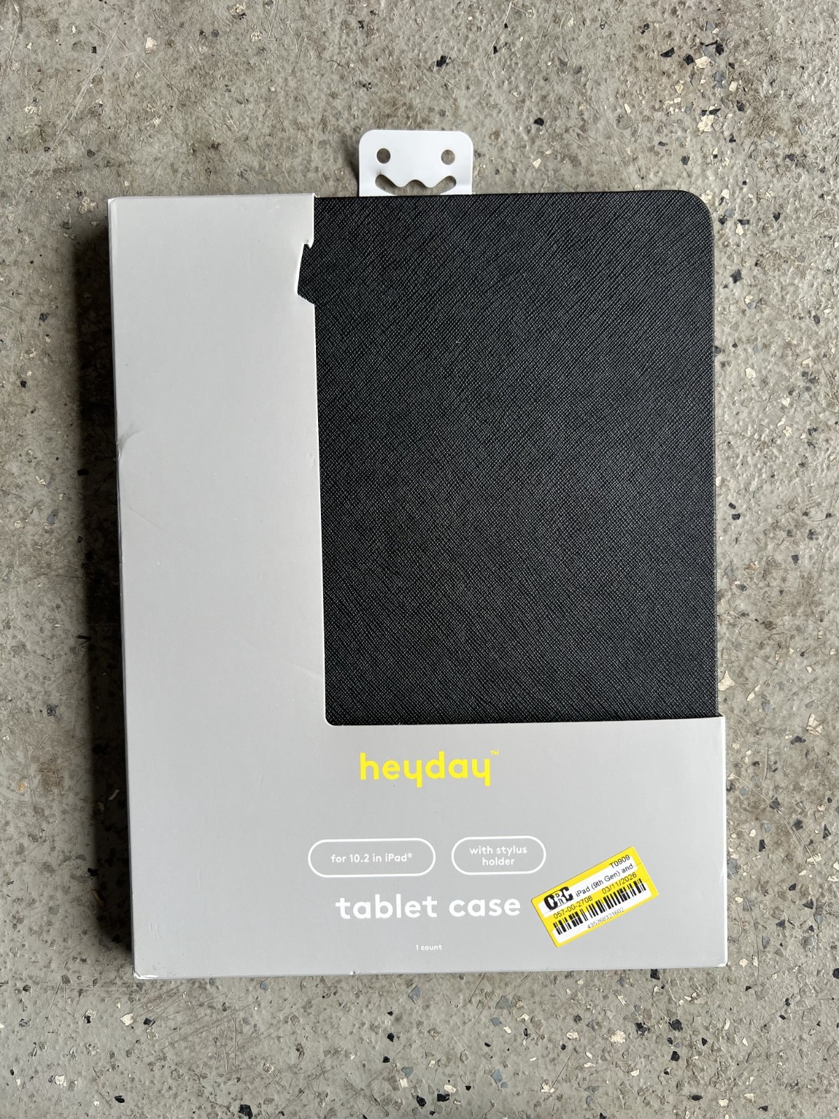 heyday Tablet Cover for Apple iPad 10.2"- Black Saffiano LOW PRICE FAST SHIPPING