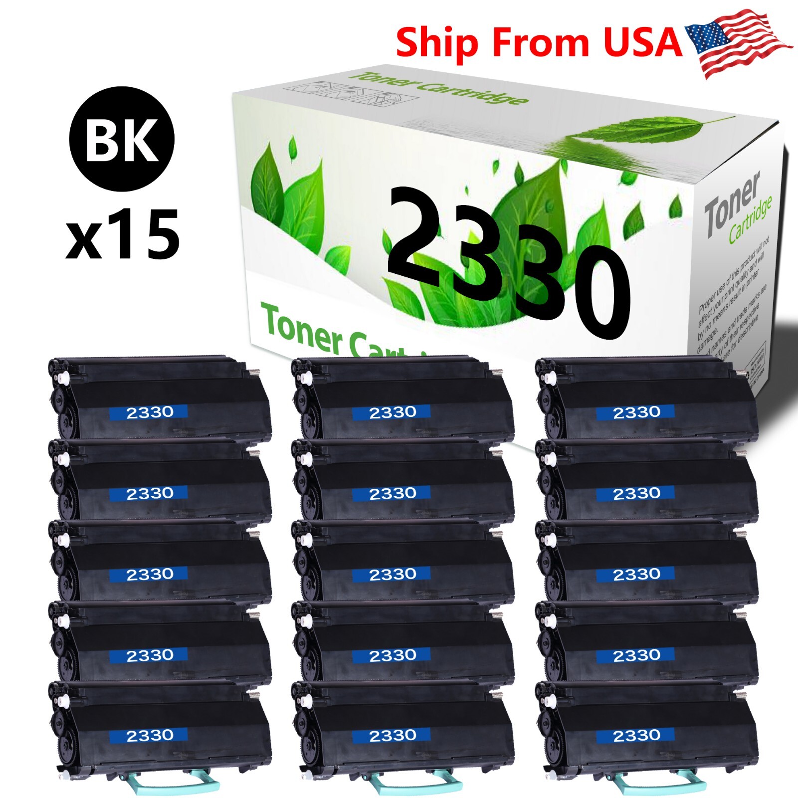 15PK 2350DN 2350 Toner Cartridge work for 330-2650 Printer