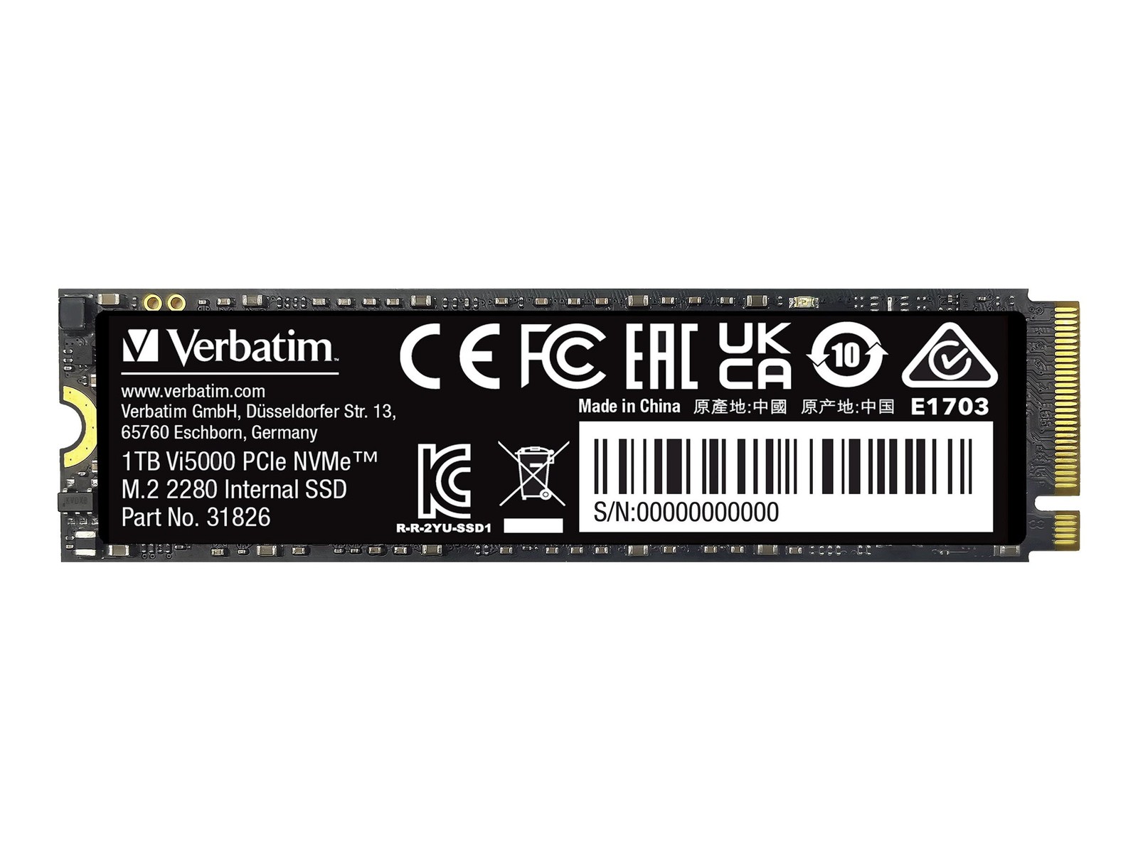 Verbatim Vi5000 1TB Internal SSD M.2 2280 31826 PCIe4 NVMe M.2 Internal