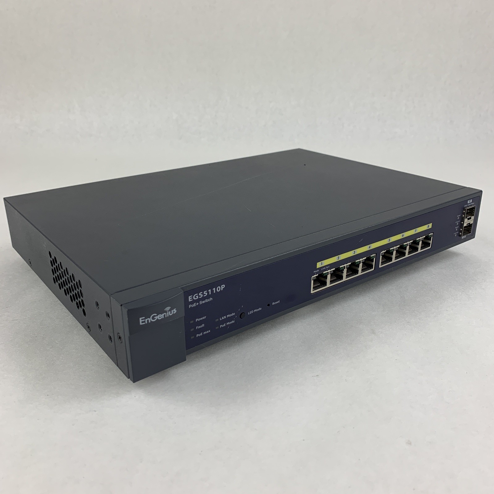 EnGenius EGS5110P 8 port Gigabit PoE Smart Switch Tested Reset