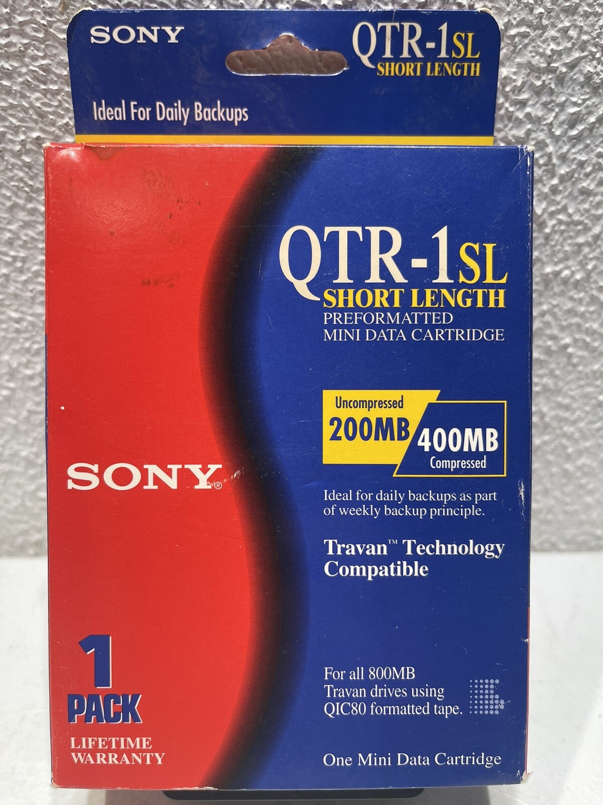 Sony QTR1 QTR-1SL  Travan 200/400MB Tape Cartridge NEW Sealed #Z3