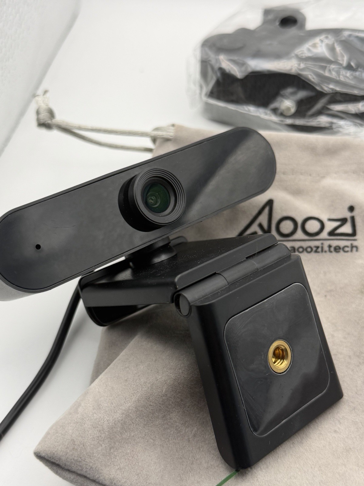 Aoozi Webcam w/Microphone, 1080P - USB Web Camera - Plug-N-Play -