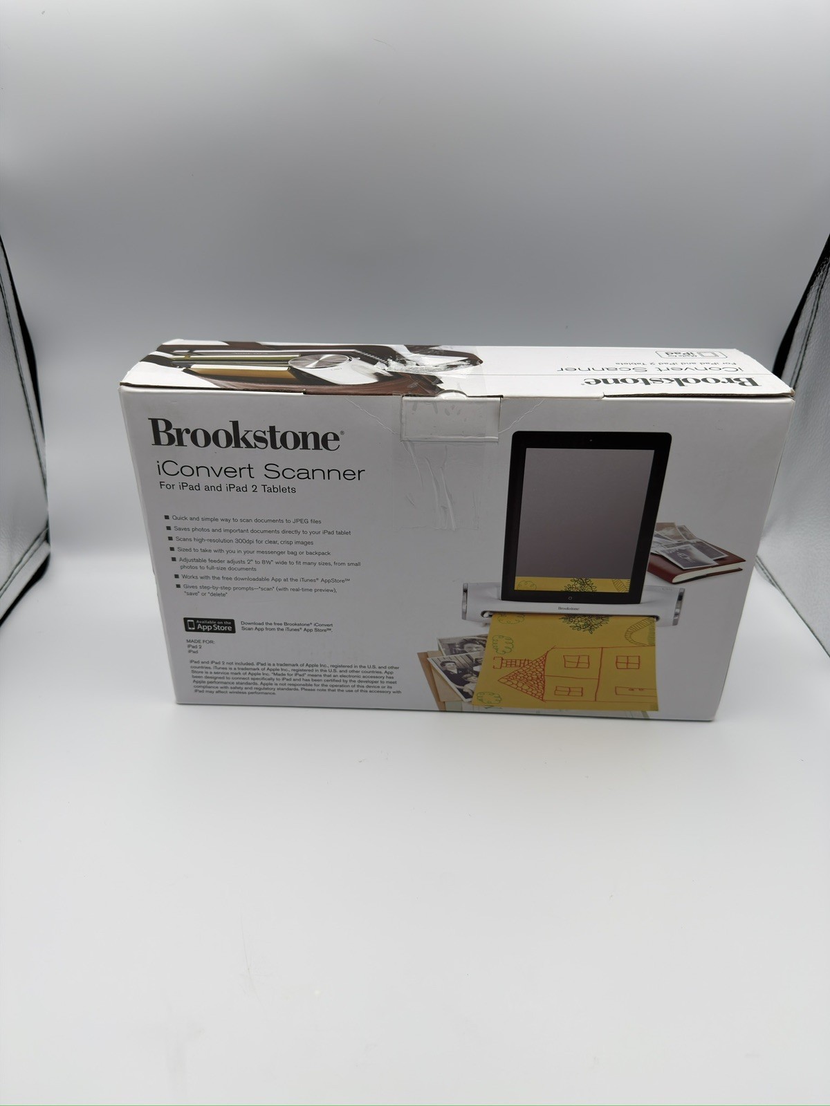 Brookstone iConvert Scanner for iPad 2nd 3rd Generation Tablet